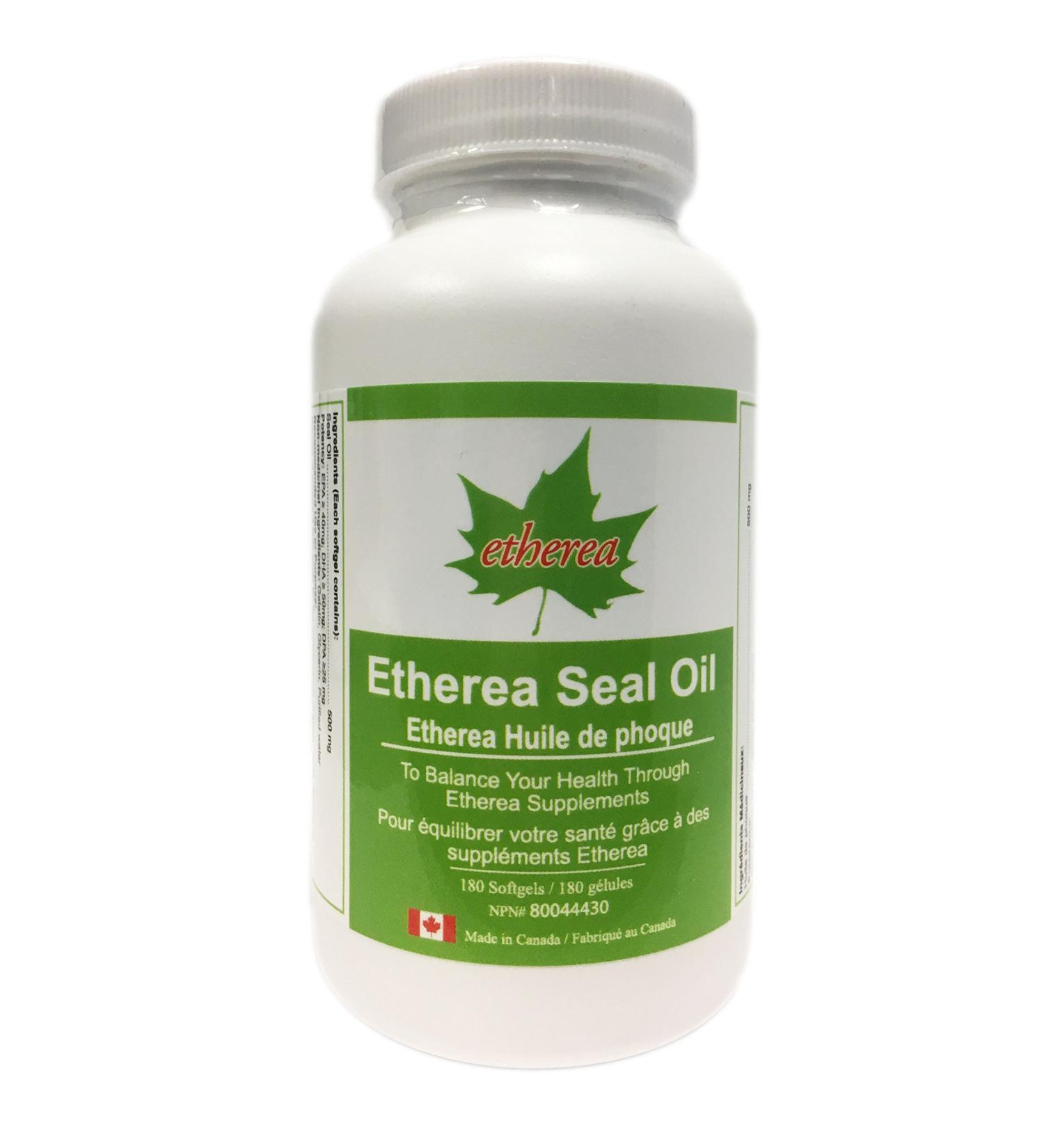 Etherea Seal Oil 500mg | 180 Softgels - Buy Online on GoSupps.com