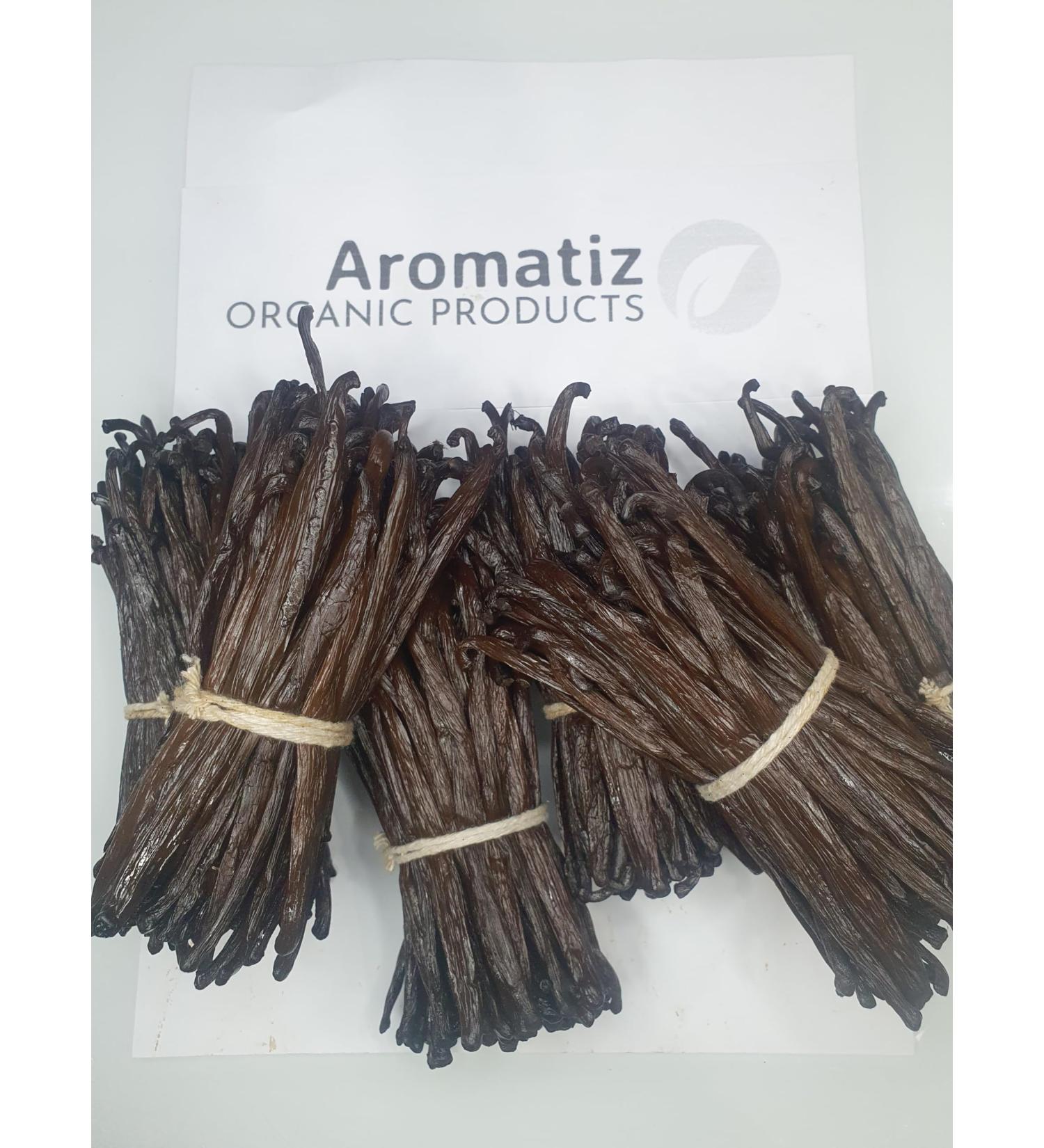 Aromatiz Grade A Madagascar Vanilla Pods - Fresh 10-13cm (Pack of 10) - Buy Online on GoSupps.com