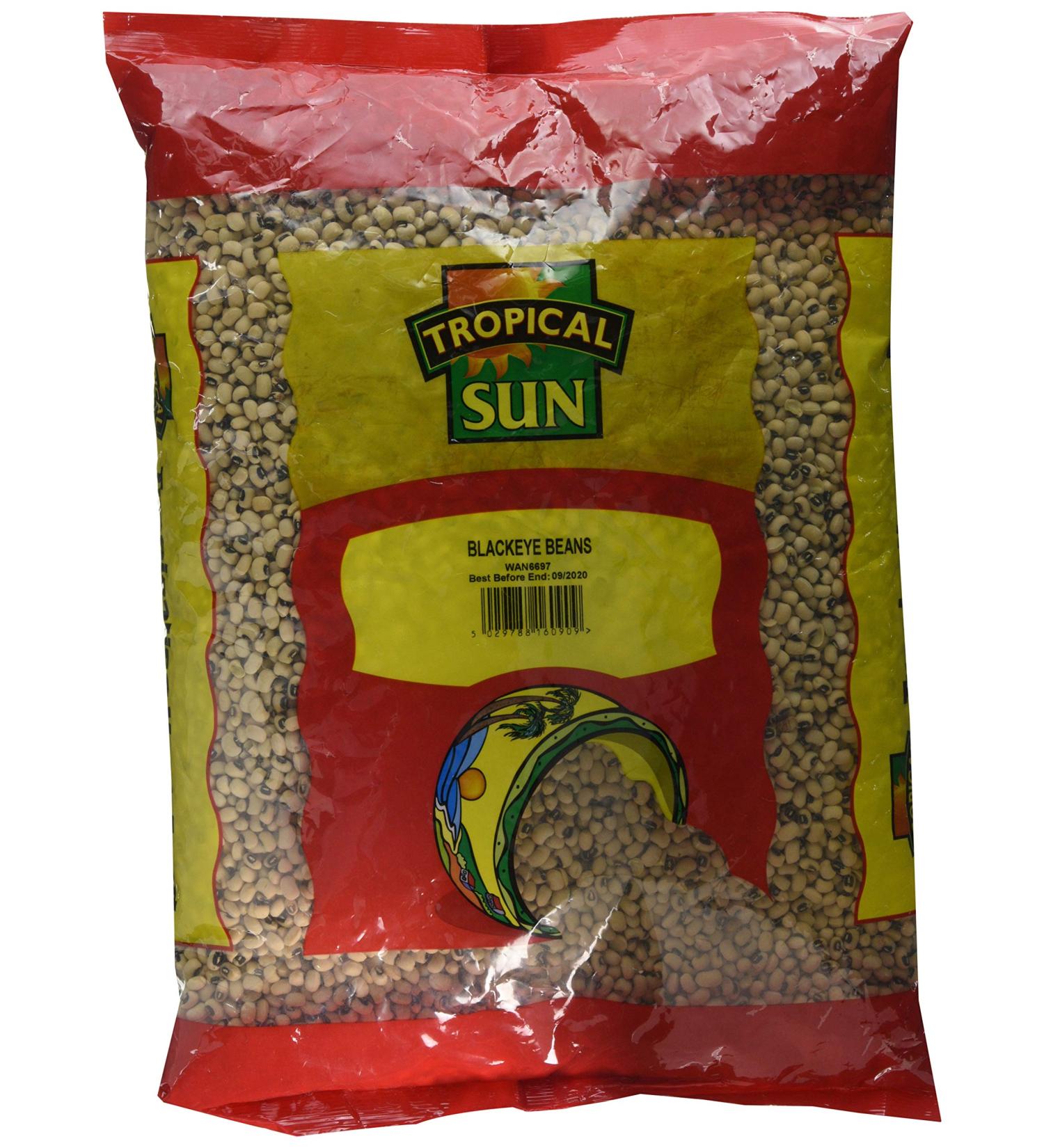 Tropical Sun Blackeye Beans 5kg - Premium Quality Beans for Cooking - Pack of 1 - Buy Online on GoSupps.com
