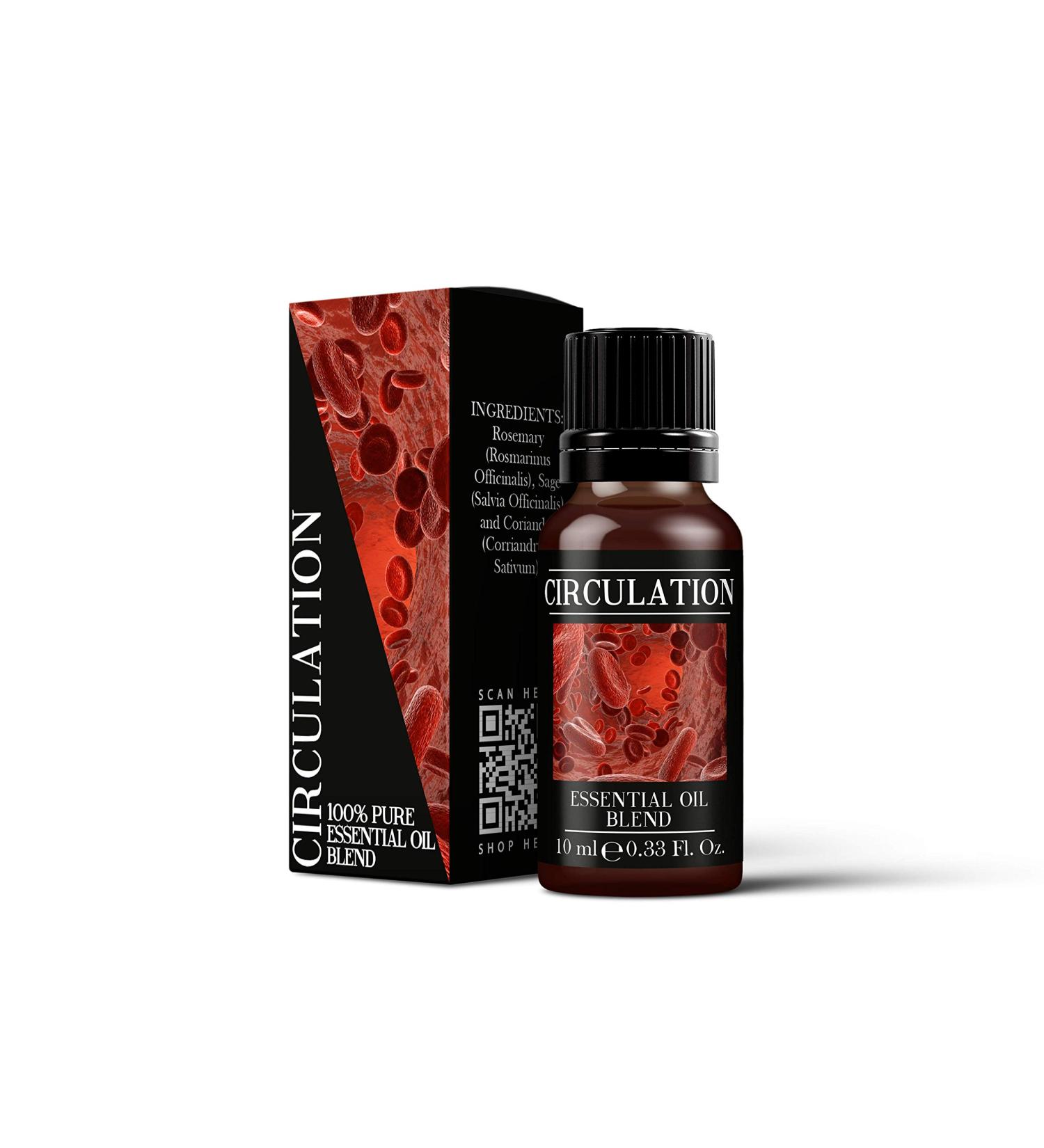 Mystic Moments Circulation Essential Oil Blend - 10ml - 100% Pure | International Shipping Available - Buy Online on GoSupps.com