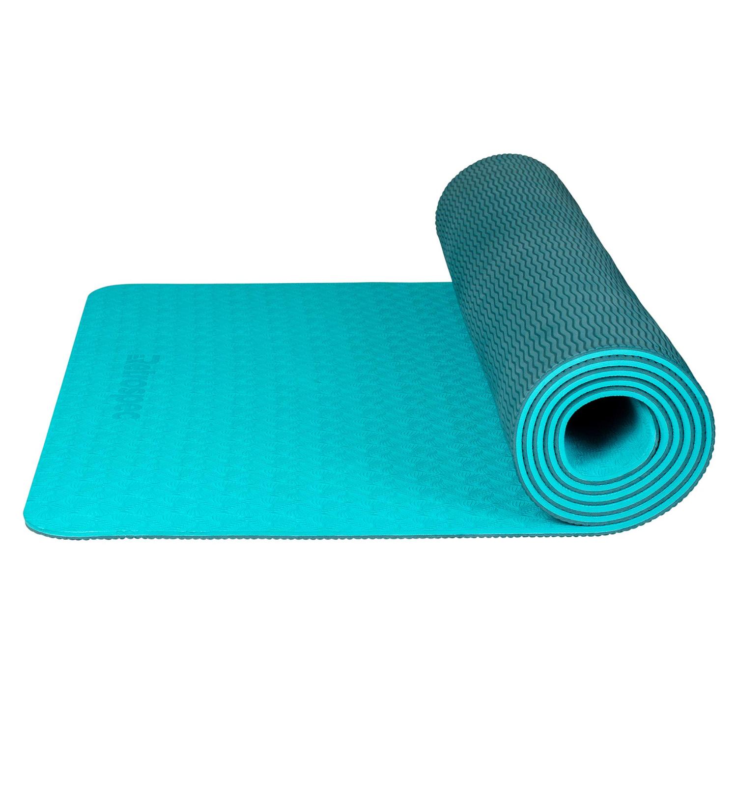 Retrospec Zuma Yoga Mat | Non-Slip Exercise Mat for Hot Yoga & Pilates - Turquoise - Buy Online on GoSupps.com