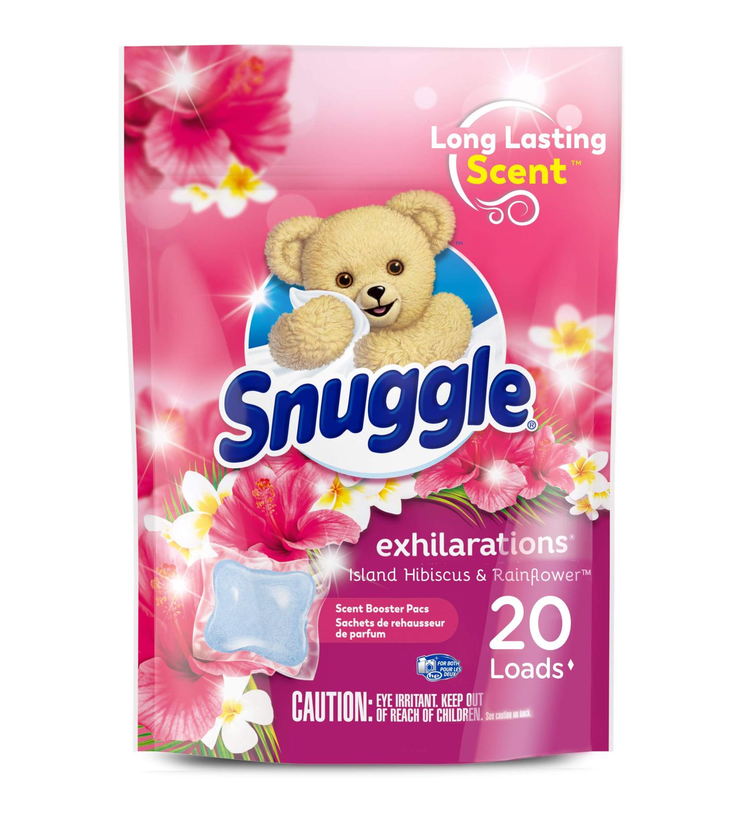 Snuggle Exhilarations In Wash Scent Booster Pacs - Island Hibiscus & Rainflower - 20 Count - Buy Online on GoSupps.com