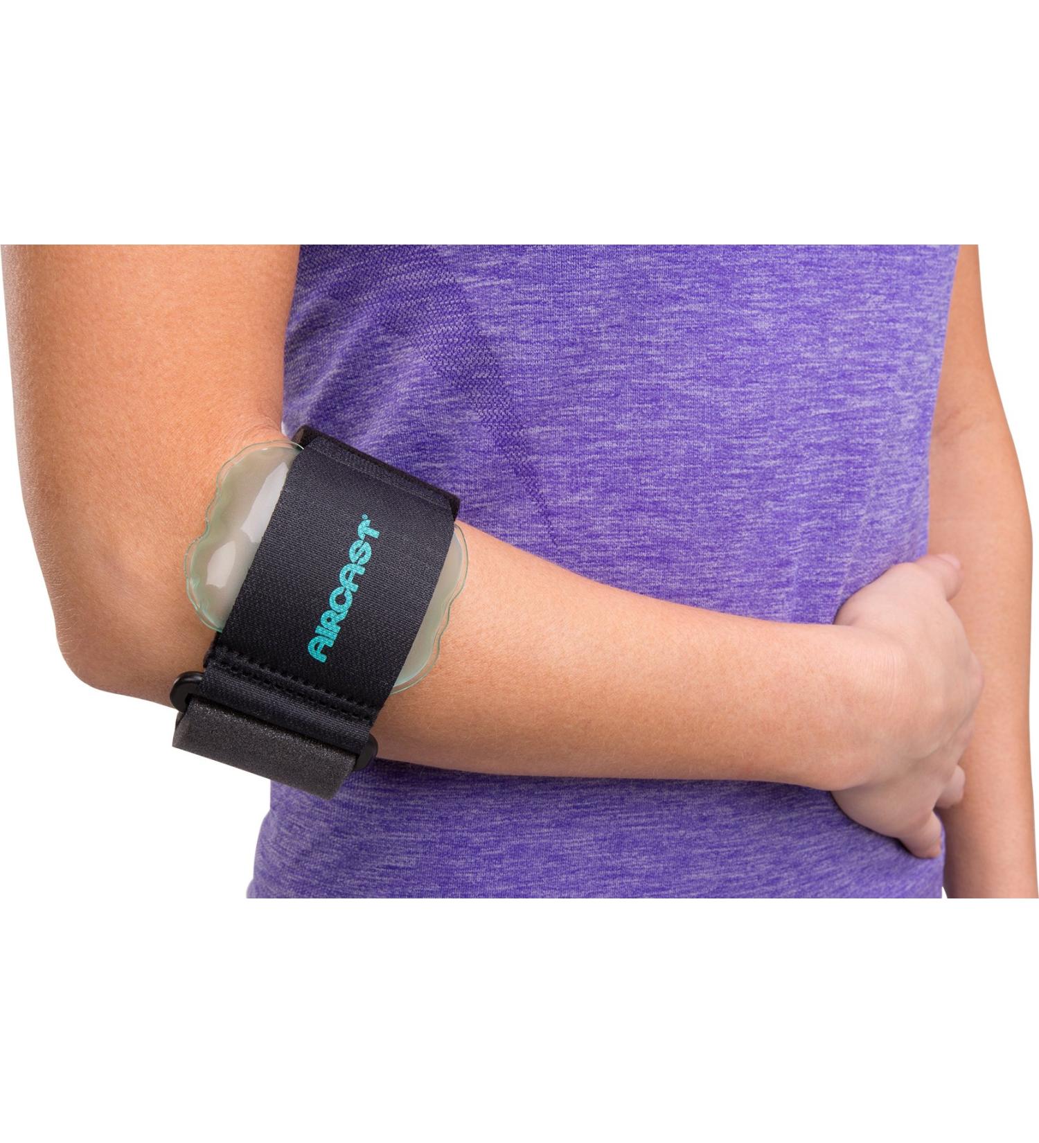 Aircast Pneumatic Armband - Tennis/Golfers Elbow Support Strap | Black - Buy Online on GoSupps.com