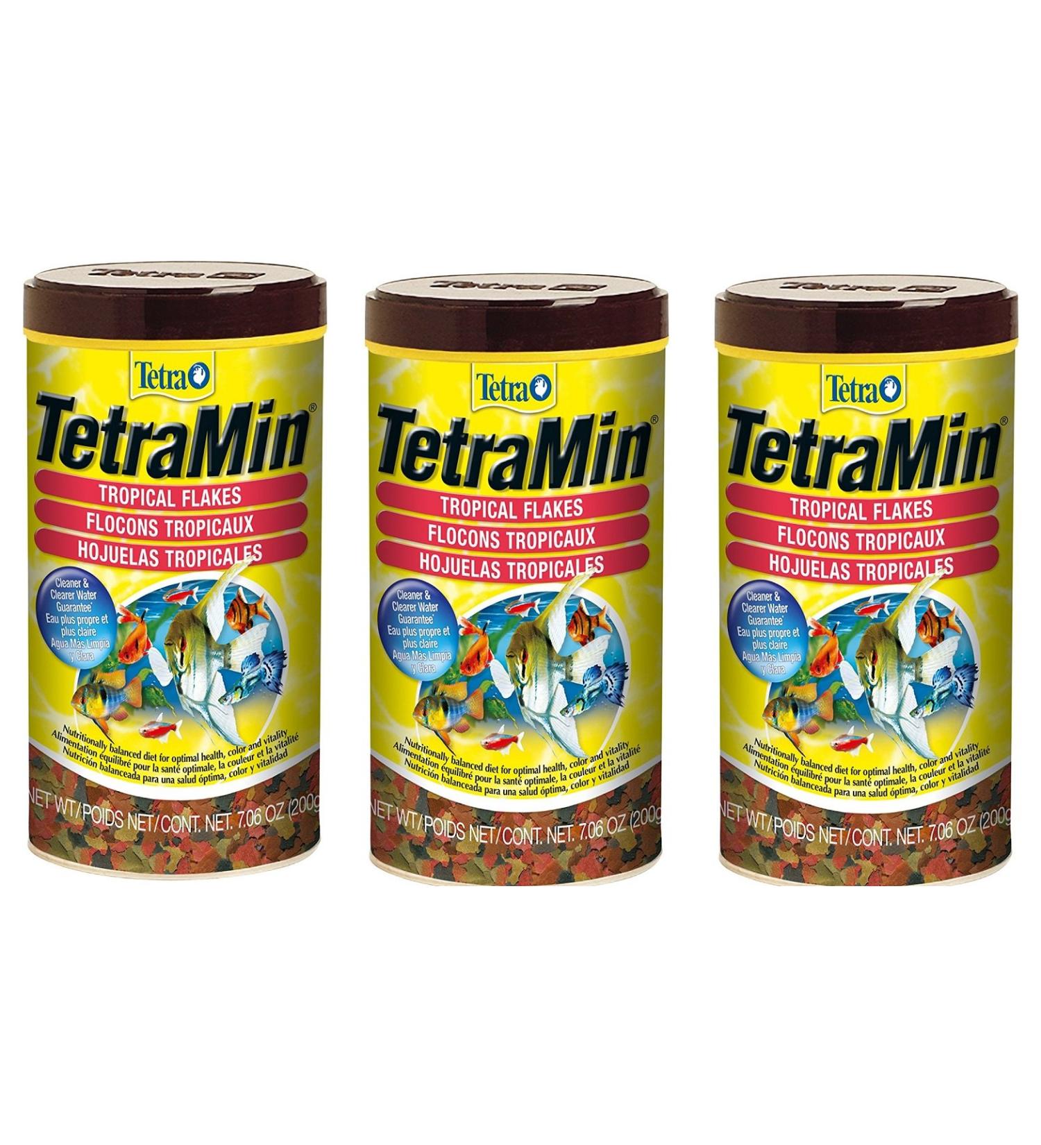 Tetra 77803-02 Min Tropical Flakes 3Pack (7.06-Ounce)