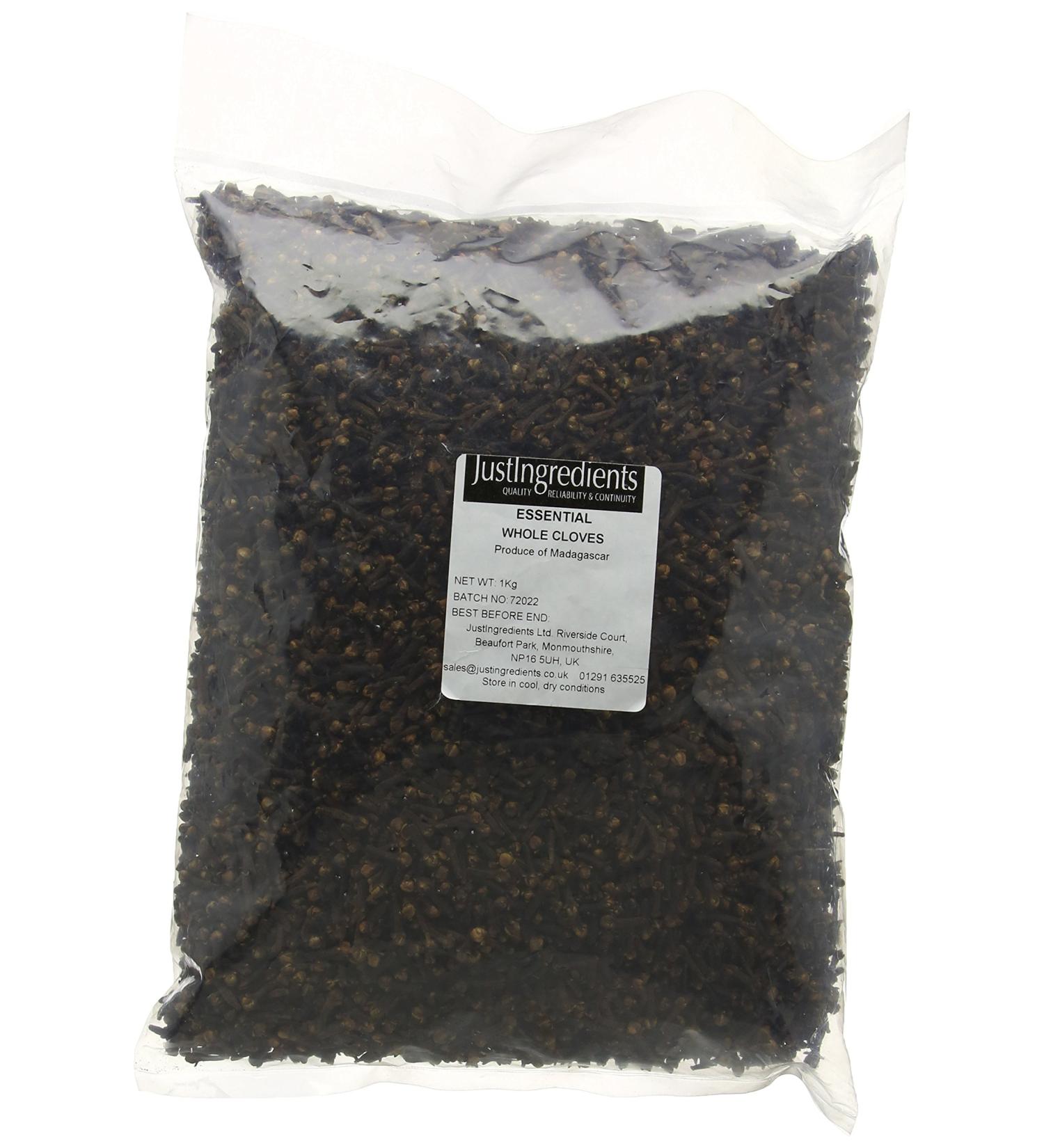 JustIngredients Essentials Cloves 1kg - Premium Quality Cloves for Cooking and Baking - Buy Online on GoSupps.com
