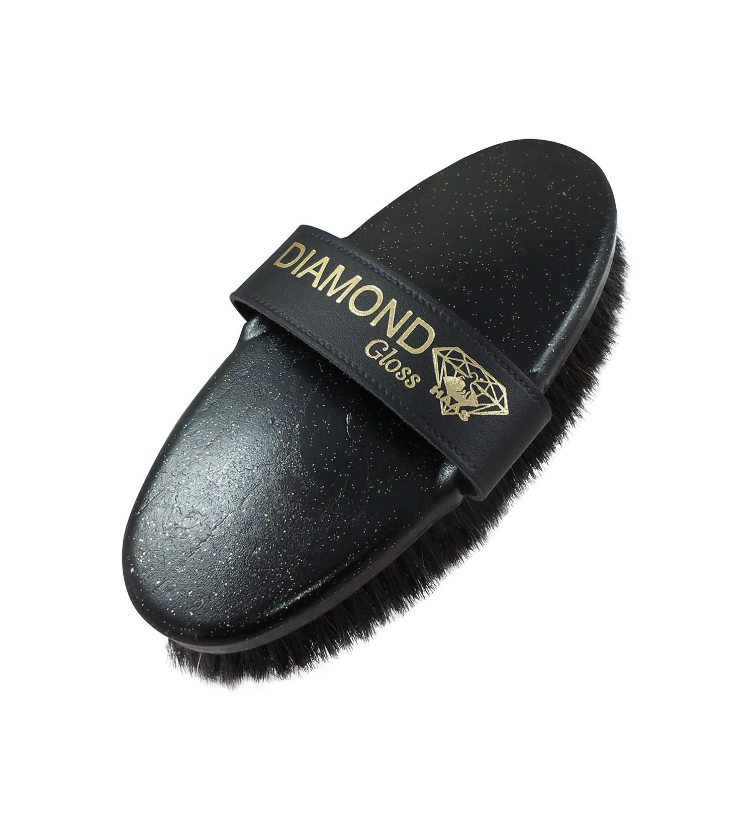 Haas Body Brush Diamond Gloss - Fine Horsehair Glitter Brush (200x85 mm) | International Shipping Available - Buy Online on GoSupps.com