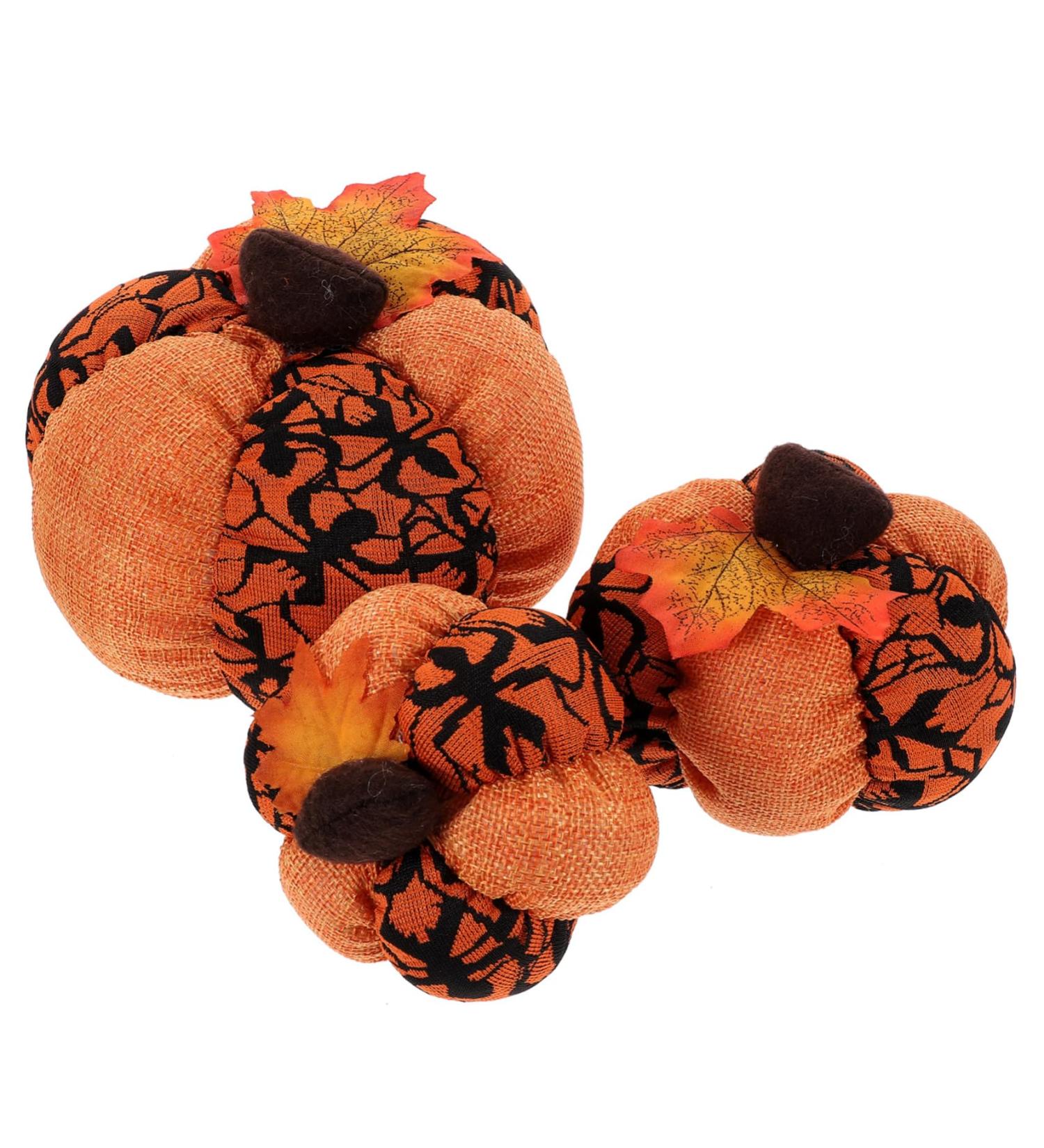 ORFOFE 3pcs Halloween Pumpkin Photography Props Pumpkin Plush Thanksgiving Throw Pillow Pumpkin Stuffed Animal Halloween Pumpkin Adorn Pumpkin Shaped Home Decor Desktop Supplies Pp Cotton Orange2 15X15X15CM - Buy Online on GoSupps.com