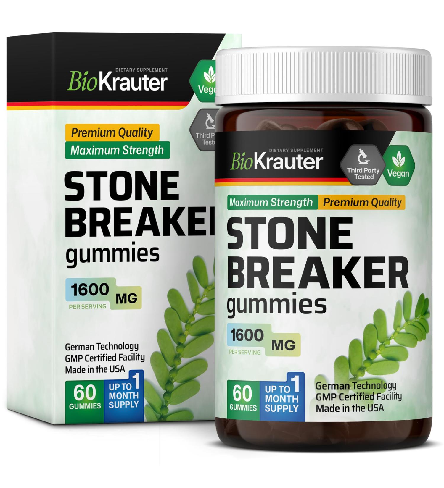 Chanca Piedra Gummies - 1600 mg Natural Kidney & Gallbladder Cleanse | Vegan Supplement for Optimal Health - Buy Online on GoSupps.com