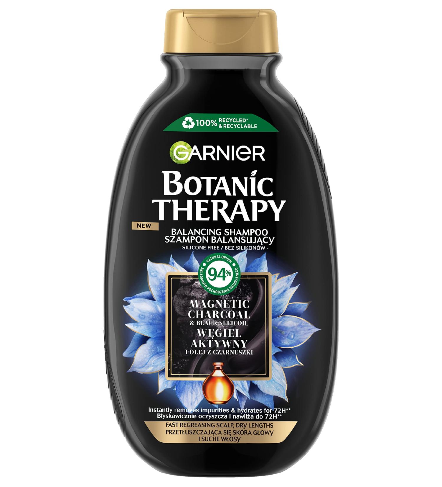 Garnier Botanic Therapy Activated Charcoal & Black Cumin Oil Shampoo 400 ml - Buy Online on GoSupps.com