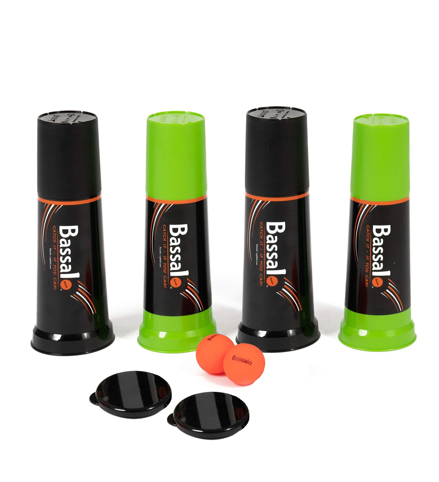 BASSALO Cupball - Fun Sports Game for Kids Teens & Adults | 4 Player Family Set - Shop Internationally! - Buy Online on GoSupps.com