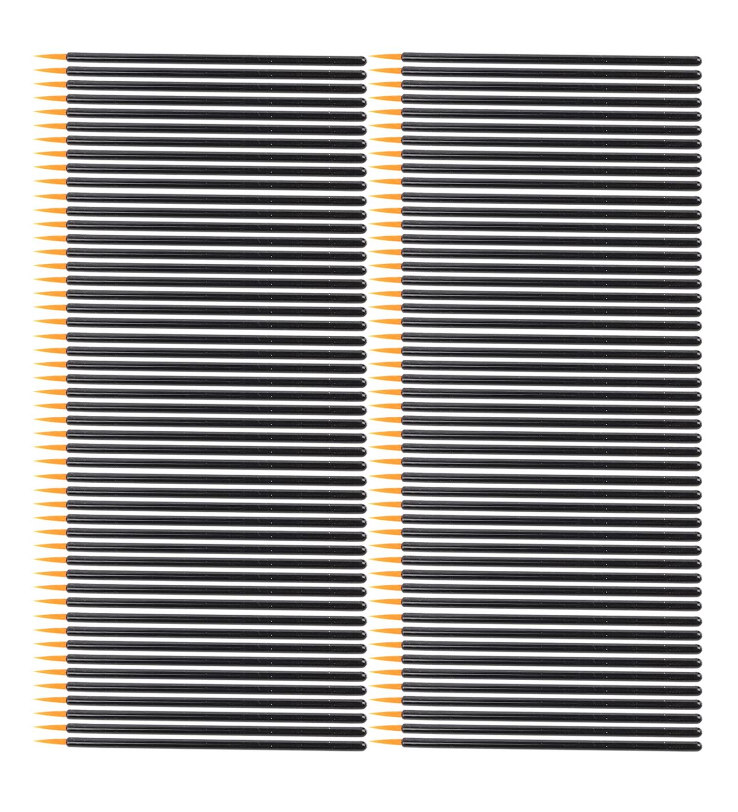 100pcs Disposable Brush Hard Head Liquid Brush Eye Shadow Brush Makeup Tool - Buy Online on GoSupps.com