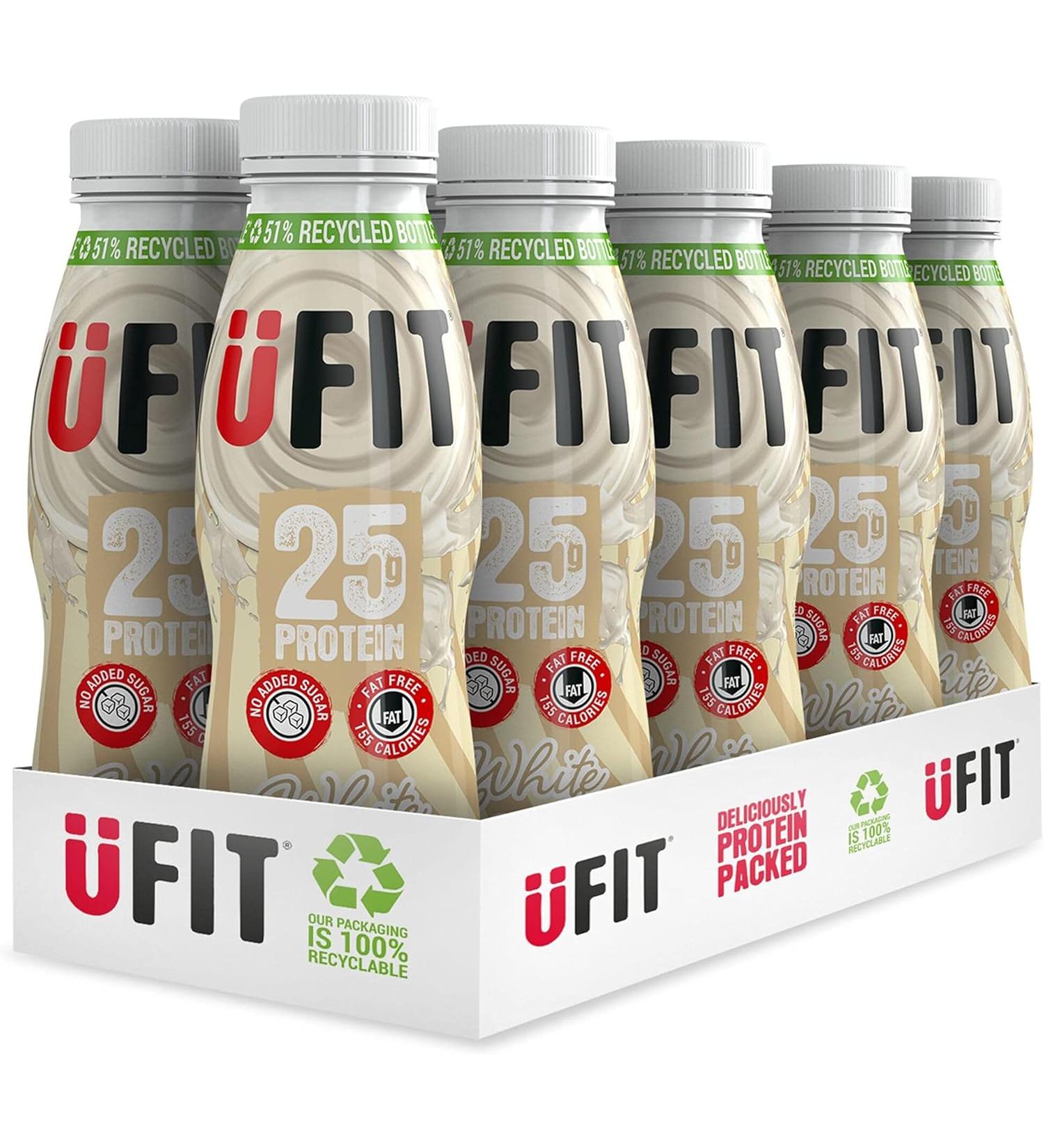 UFIT High Protein Shake - White Chocolate - Pack of 10 - 330ml