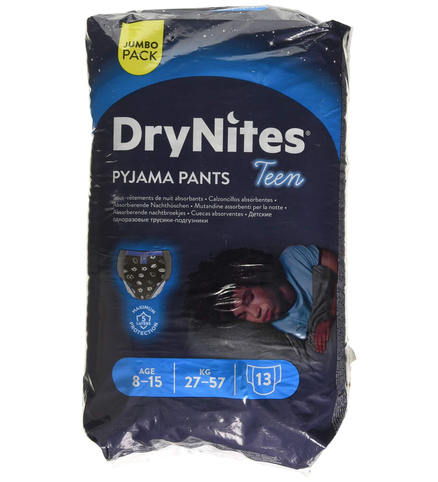 Huggies DryNites Boys Night Nappy 8-15 Years 27-57kg - Buy Online on GoSupps.com