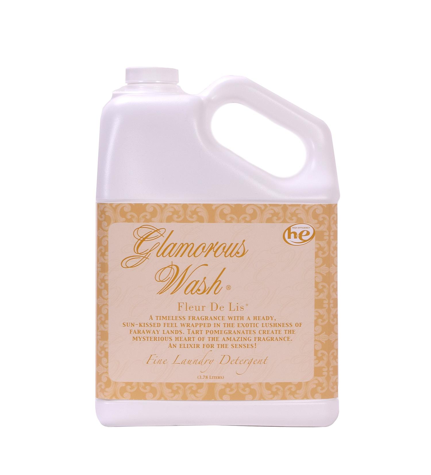 Tyler Candle Fleur De Lis Glamorous Wash 128 oz (Gallon) Fine Laundry Detergent Floral 128 oz