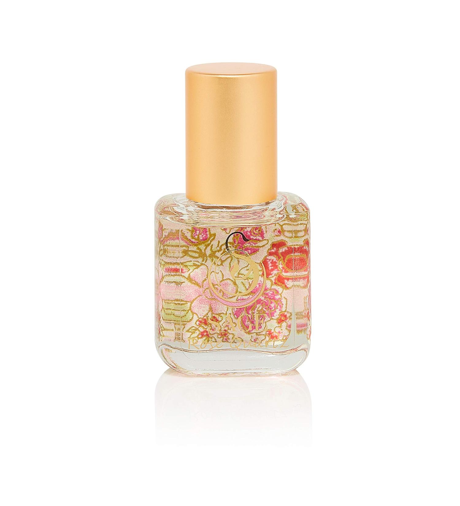 Rose Quartz Organic Perfume Oil Extract Roll-On by Sage- 1/4 oz Vegan & Cruelty-Free Floral Scent Rose Damask Honeysuckle Jasmine Rose Quartz 1/4 Oz Extract Roll-On - Buy Online on GoSupps.com