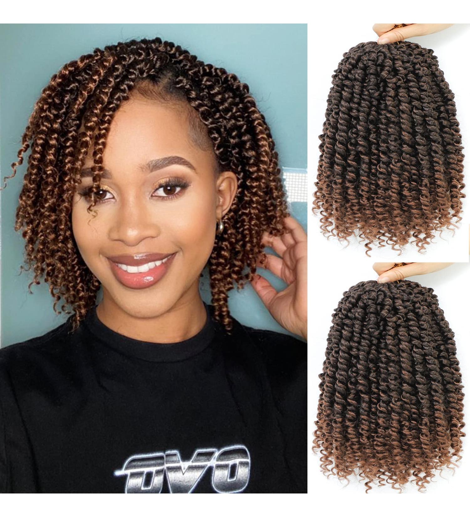 10inch Pre-Twisted Short Passion Twist Crochet Hair for Black Women - Pack of 8 - T30 - Buy Online on GoSupps.com