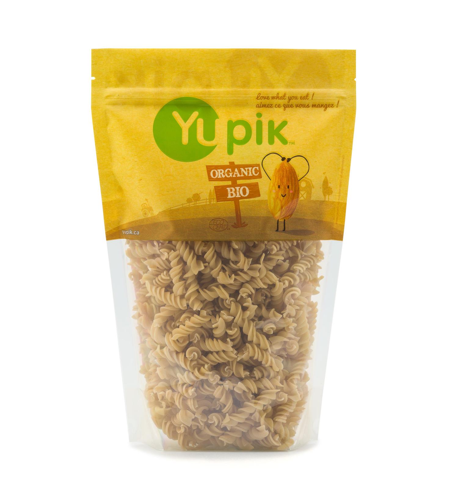 Yupik Organic Spelt Fusilli Pasta 400 g 6 Count Non-GMO Kosher Vegan Curly Pasta Made from Spelt Flour Salt-Free Source of Fiber Ideal for Hot or Cold Pasta Recipes 400 g (Pack of 6)