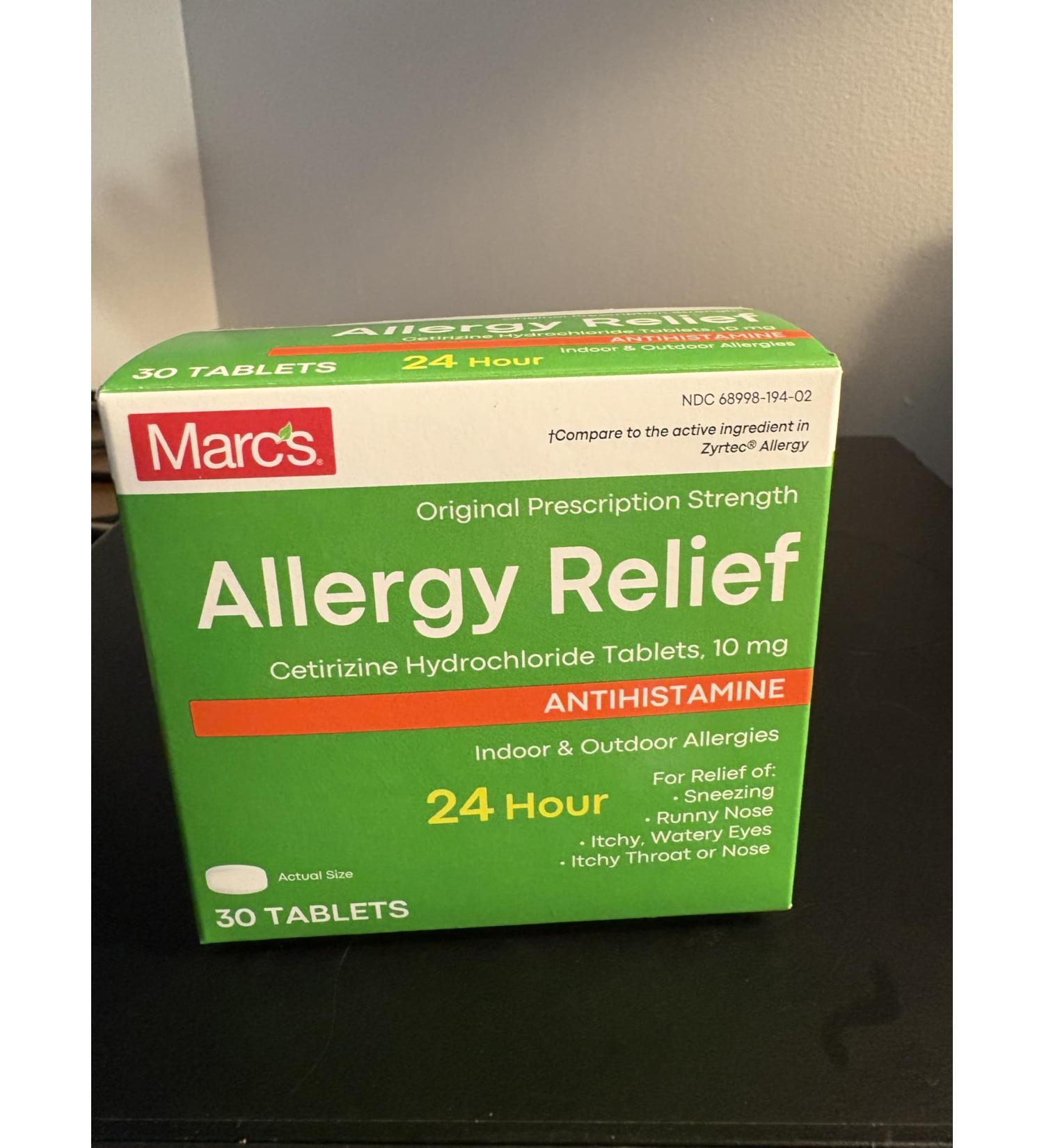 Allergy Relief Indoor & Outdoor ALLERIES 24 Hour 30 Tablets