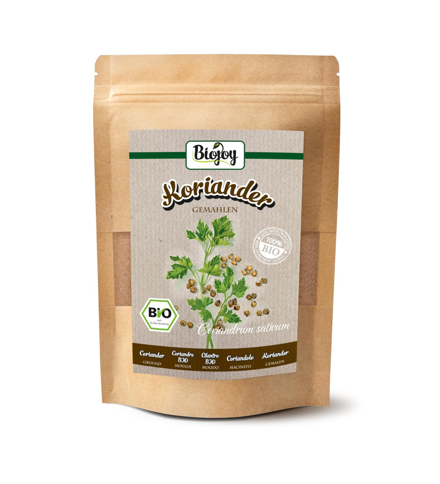 Buy Biojoy Organic Coriander Ground 250g | Premium Coriandrum Sativum Powder for International Shipping - Buy Online on GoSupps.com