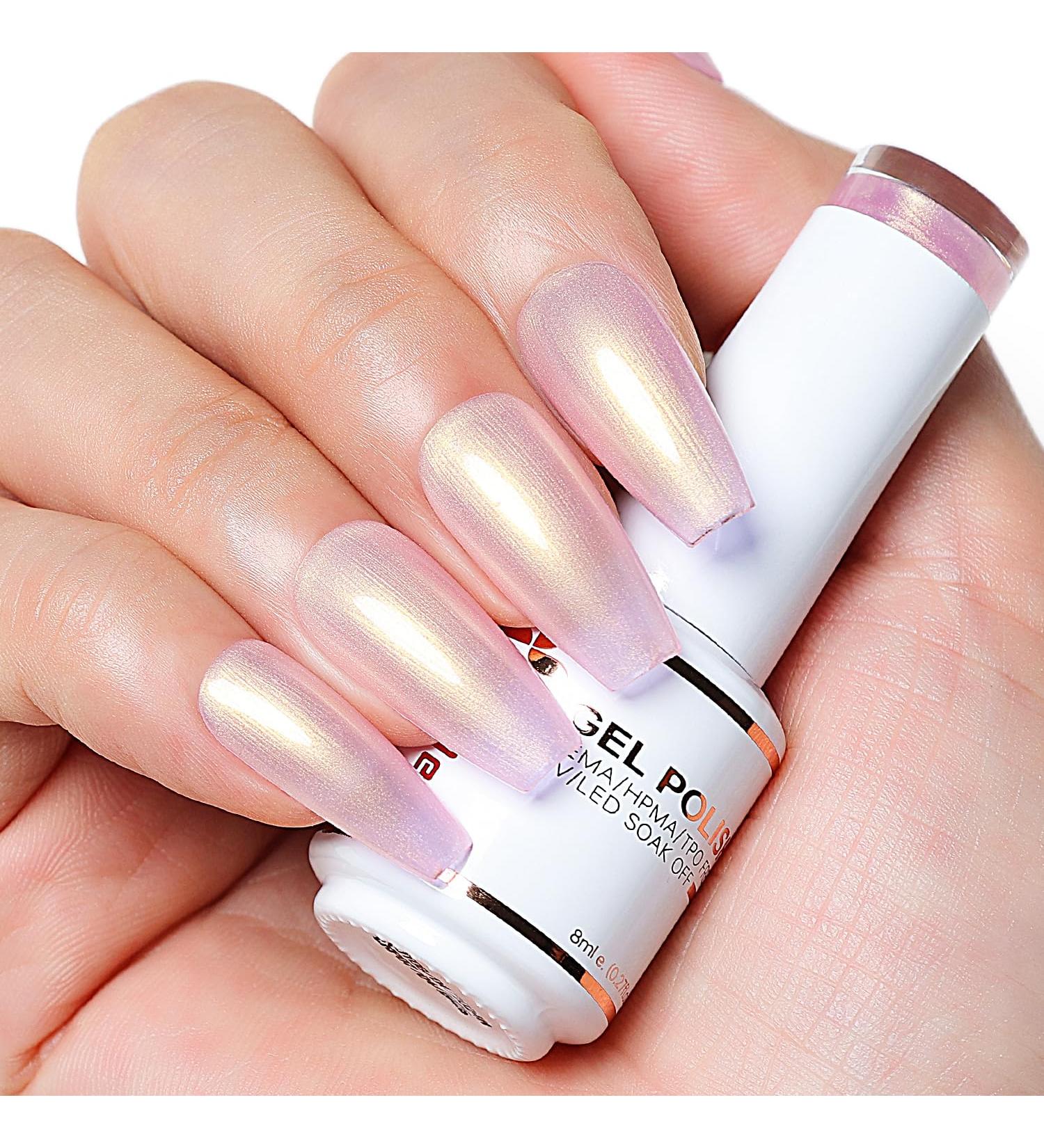 Nicedeco Pearl Gel Nail Polish 15ml Pearlescent Shell Shimmer Gel Polish Sparkle Shiny Nail Gel UV/LED Soak-Off Nail Art Manicure Pedicure Salon & Home Use - Long Lasting & Easy to Apply 003 - Buy Online on GoSupps.com