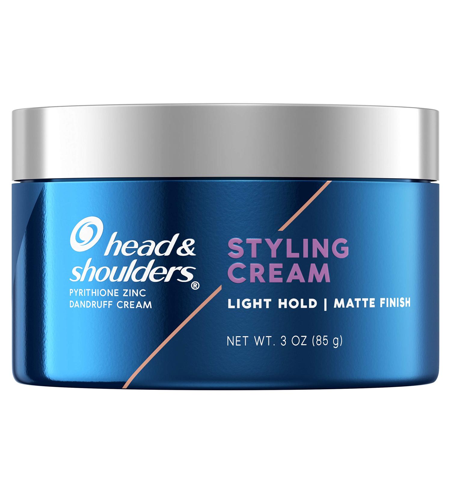 Head & Shoulders Men's Anti-Dandruff Styling Hair Cream - Light Hold, Matte Finish - 3 Oz - Buy Online on GoSupps.com