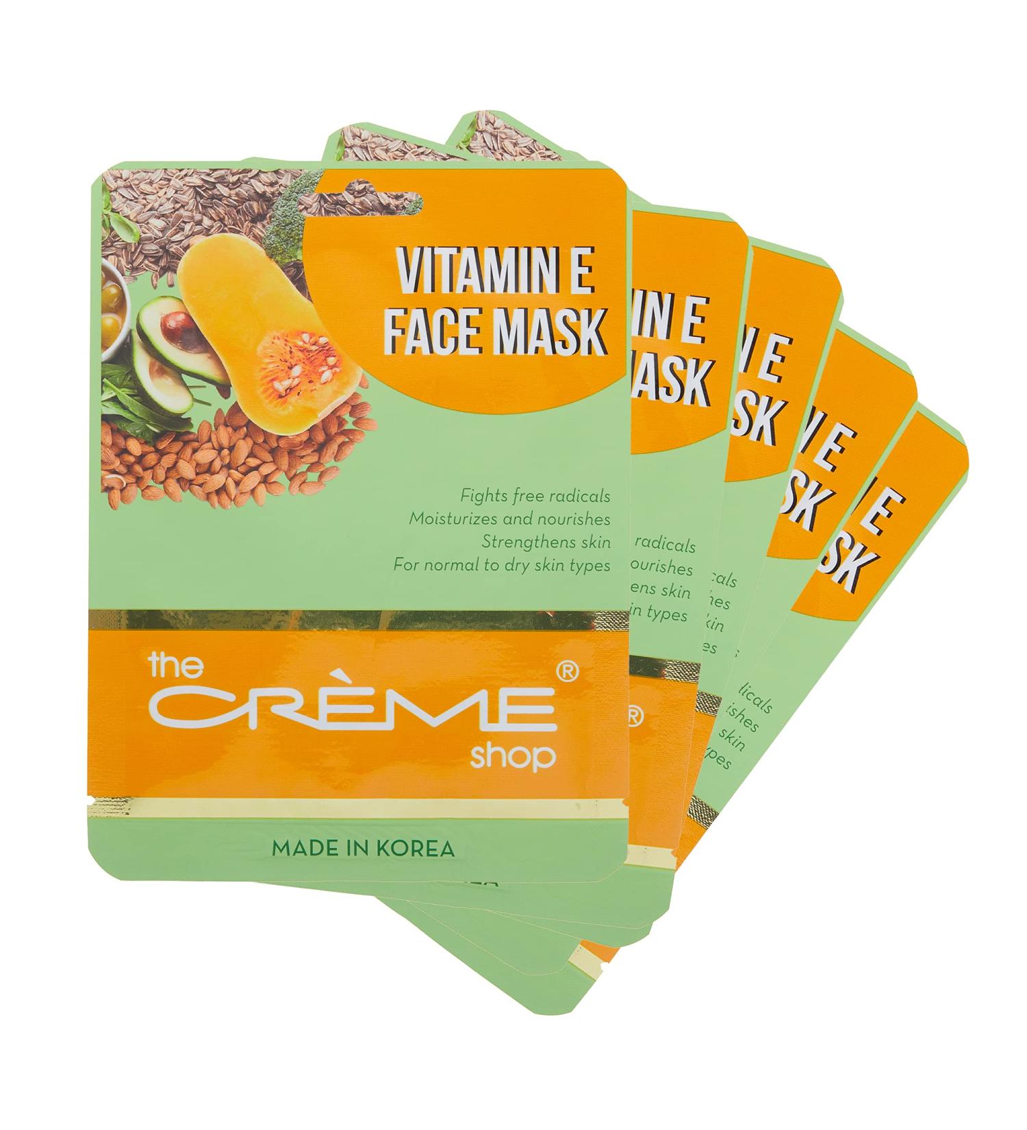 Buy The Cr me Shop Vitamin E Face Mask - Nourishing Anti-Aging Essence Sheet Mask for Acne Scars & Age Spots - Korean Skincare - Buy Online on GoSupps.com