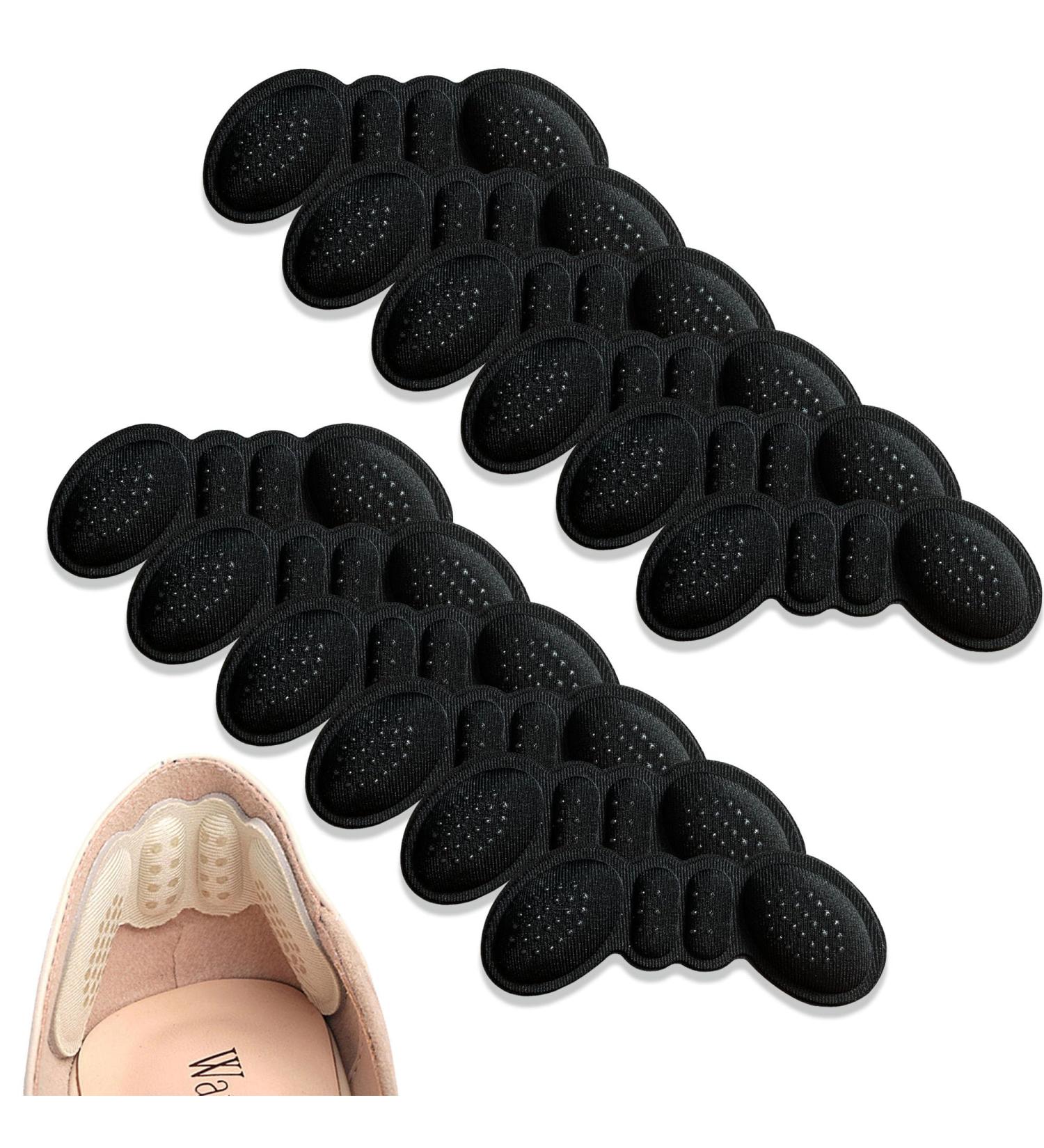 Women Heel Inserts - 6 Pairs Heel Protectors & Cushions for Loose Shoes - Prevent Heel Pain & Blisters - Black - Buy Online on GoSupps.com