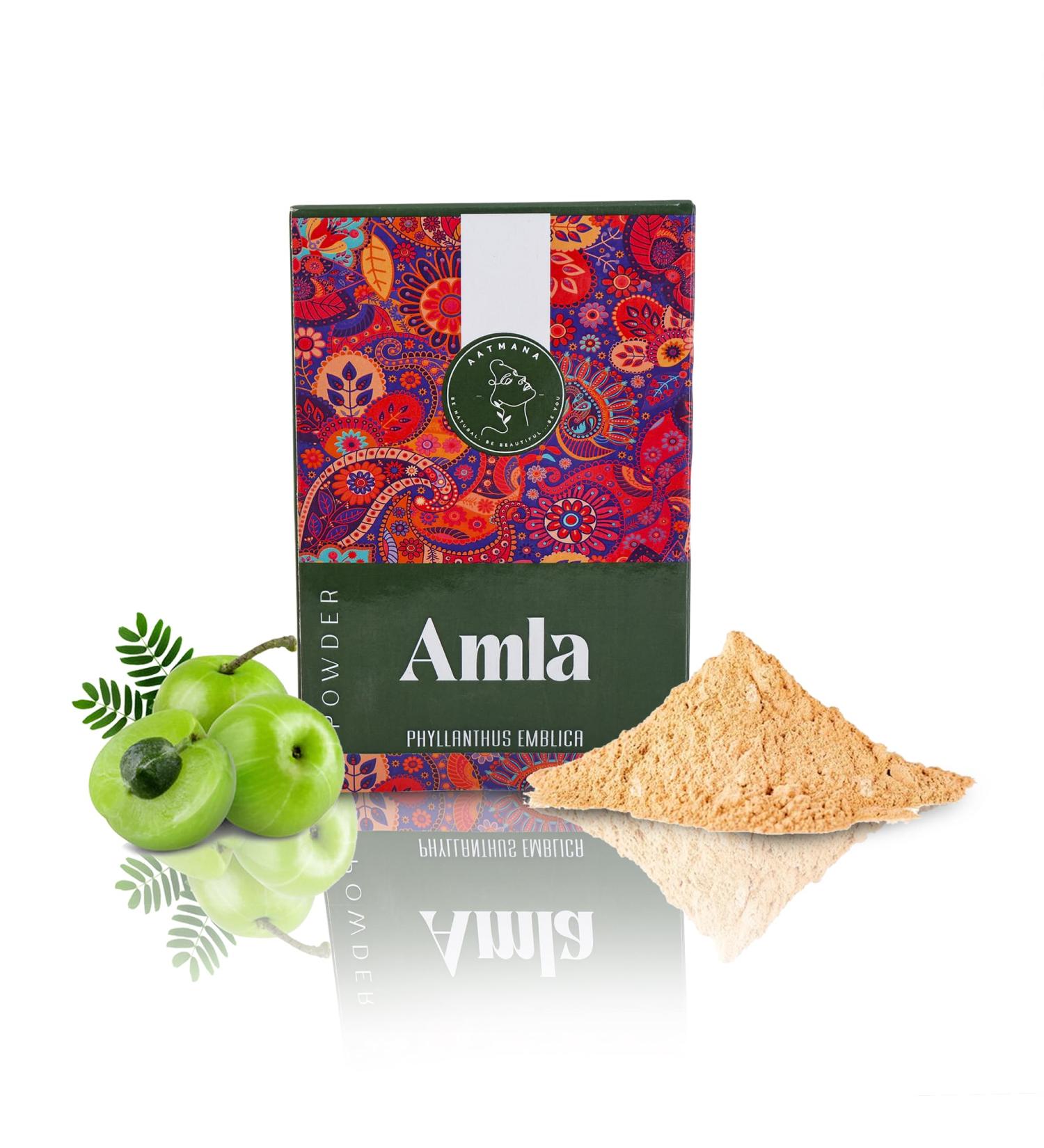 Amla Powder | Indian Gooseberry | Hair Growth & Care | 100g - Strong & Long Hair Solution - Buy Online on GoSupps.com