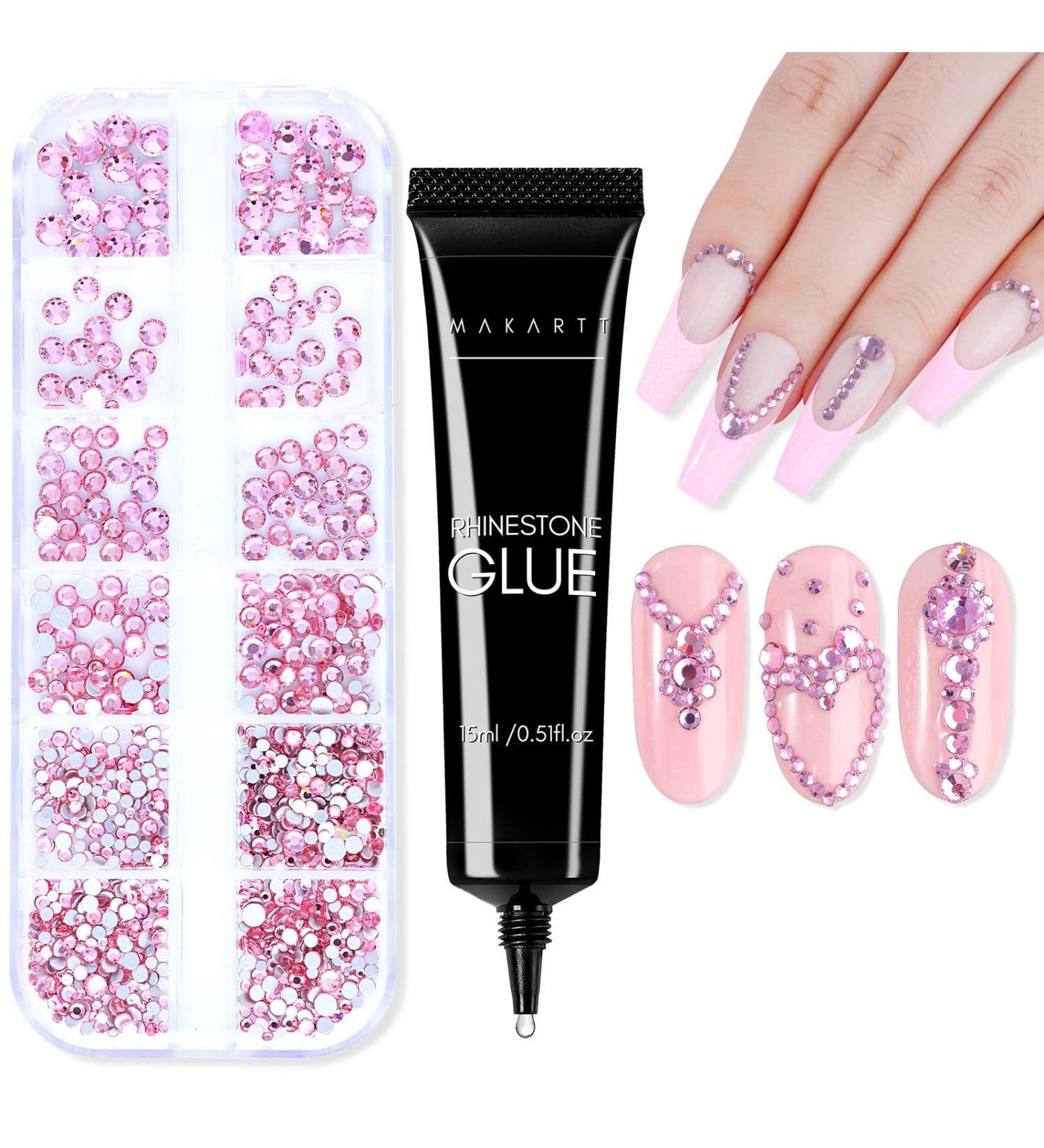 Makartt Nail Rhinestone Glue Gel Kit - 15g Super Adhesive Gel for Rhinestones & Crystals - Buy Online on GoSupps.com