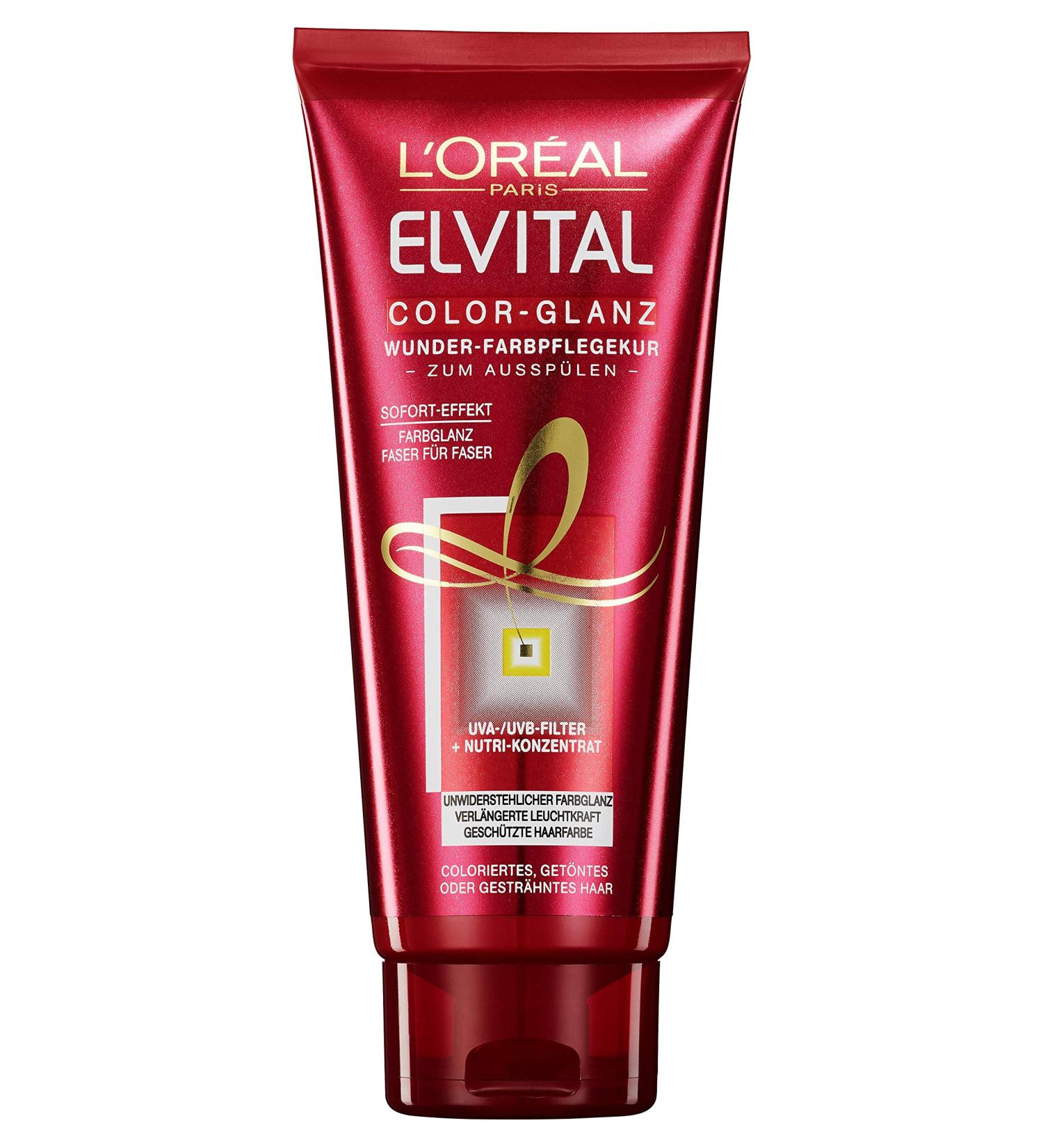 L'Or al Paris Elvital Color Protection Hair Treatment 200ml - Rinse for Colored & Tinted Hair - Enhance Shine & Care - Buy Online on GoSupps.com
