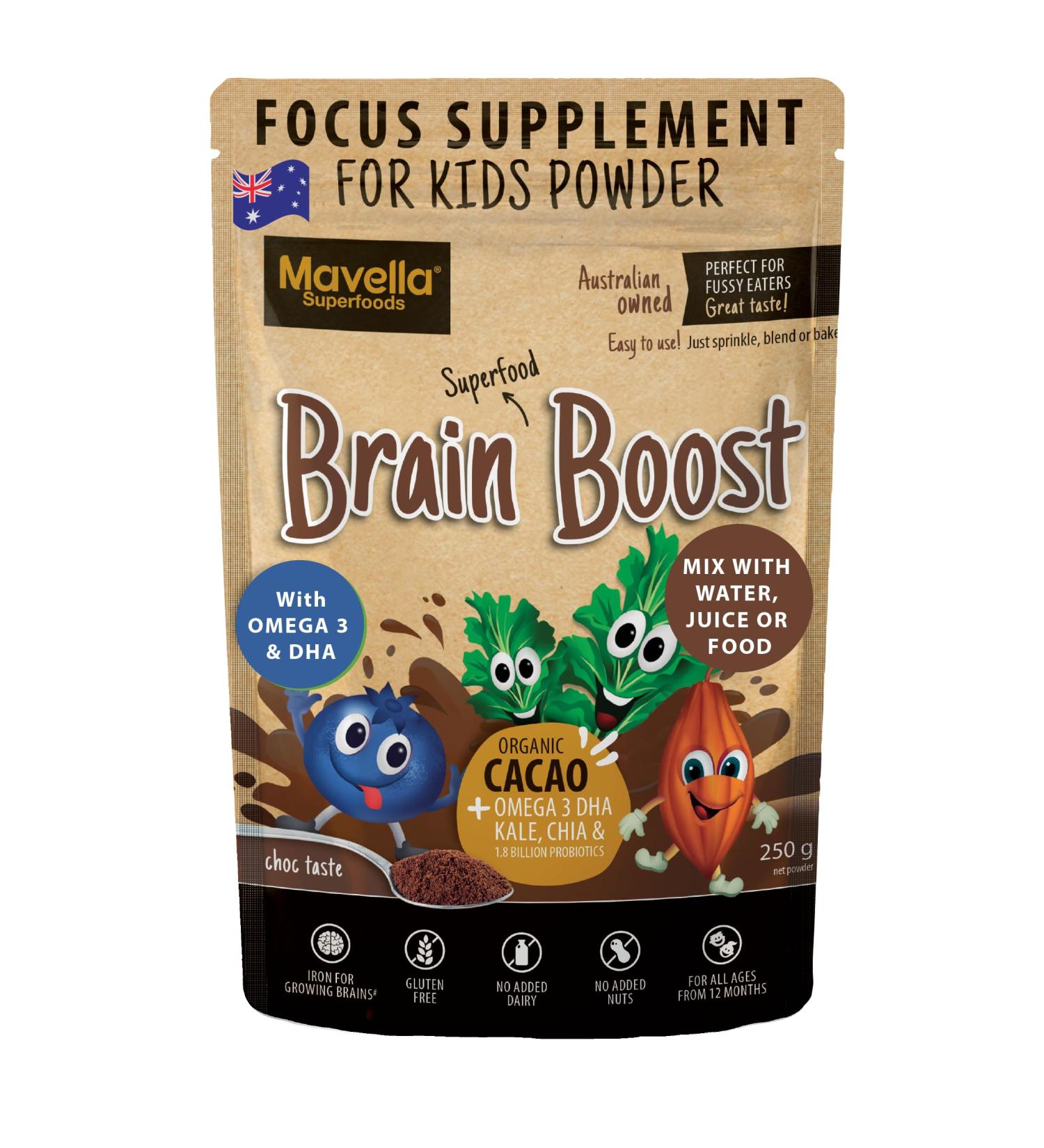Focus Supplement for Kids Brain Boost - Omega-3 DHA Flaxseed Natural & Attention Supplement for Kids with Attention Challenge Support Focus Vitamins 8.82oz (250g) 8.82 Ounce (Pack of 1) - Buy Online on GoSupps.com