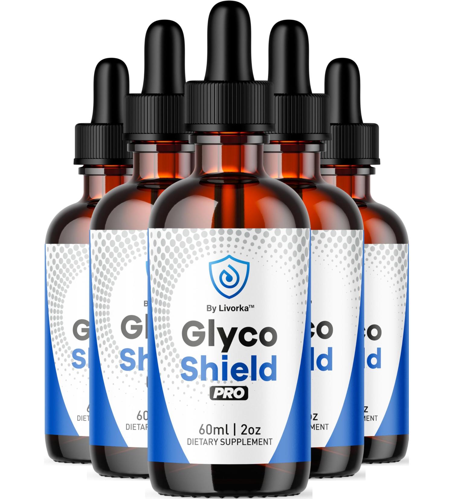 (5 Pack) Glyco Shield Drops - Official GlycoShield Pro Blood Formula Support Supplement Drops - Maximum Strength Original Natural to Overall Wellness and Support Health Reviews 5 Bottles for 5 Months - Buy Online on GoSupps.com