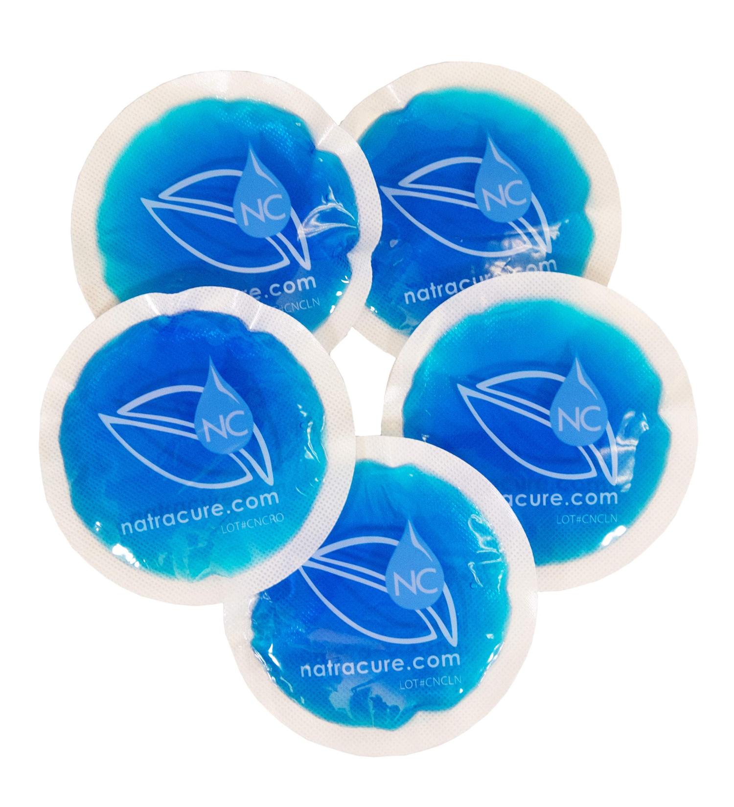 NatraCure 4 Circle Gel Ice Packs - 5 Pack Blue | Small Reusable Round Gel Cold Packs for Kids Injuries, Breastfeeding, Wisdom Teeth, Headaches, Pain Relief - Arthritis, Sinus, Tired Eyes | First Aid Essential - Buy Online on GoSupps.com