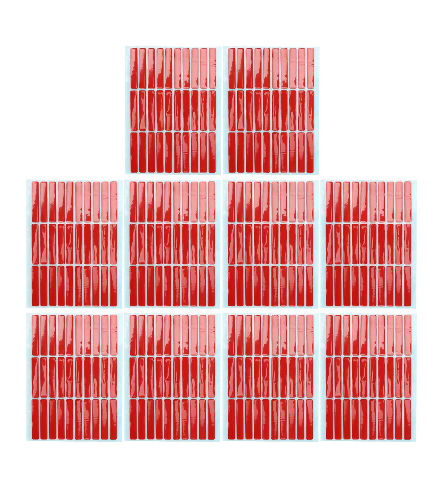 Nail Tip Display Tape 10 Sheets Nail Art Mounting Tape Double Sided Adhesive Tape Accessory for Nail Tip Color Display Home Nail Salon Use Red Transparent Tape - Buy Online on GoSupps.com