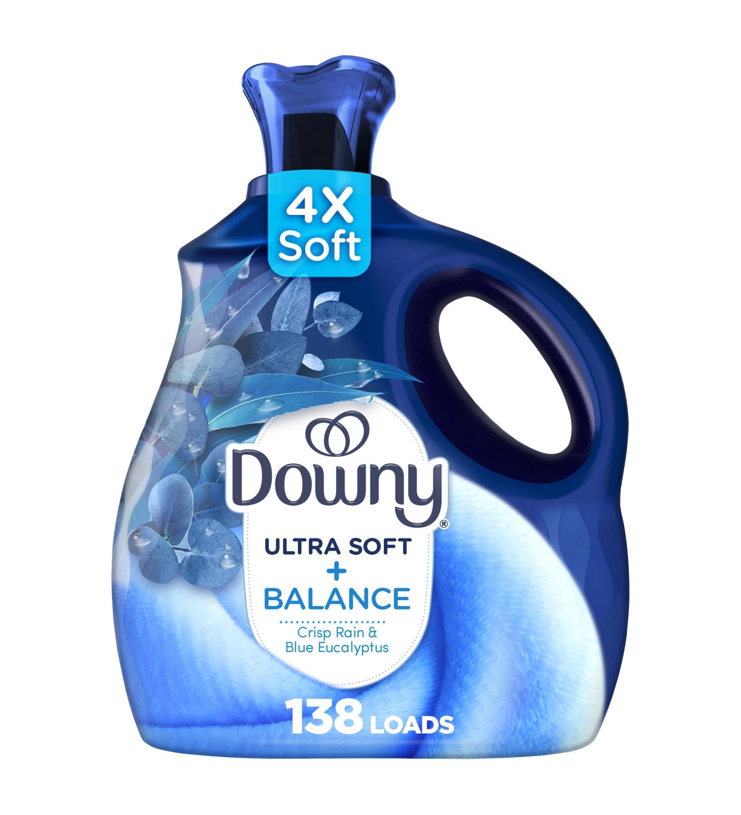 Buy Downy Ultra Soft Fabric Softener - Crisp Rain & Blue Eucalyptus 93 fl oz 138 Loads | International Shipping Available - Buy Online on GoSupps.com