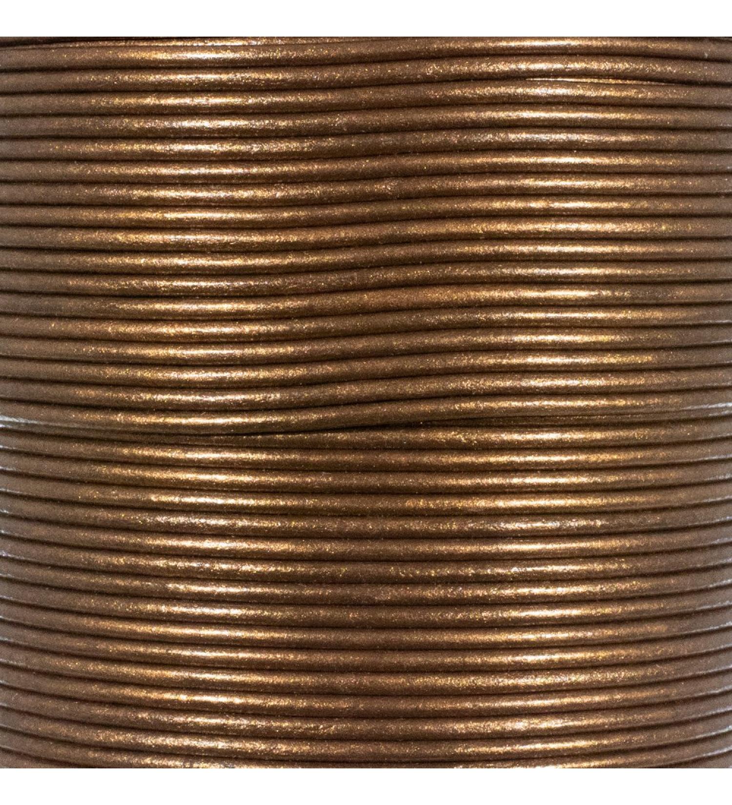 Round Leather Cord | 1.5MM | 30 FT (10 Yards) | Kansa Kansa 1.5MM
