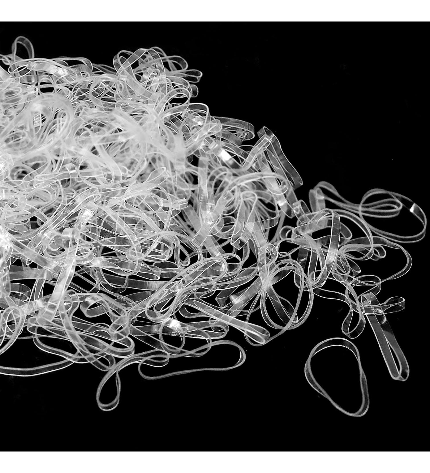 Buy Sularpek 300pcs Transparent Elastic Hair Ties - Ideal for Women & Girls' Braids Weddings & Daily Hairstyles - Buy Online on GoSupps.com
