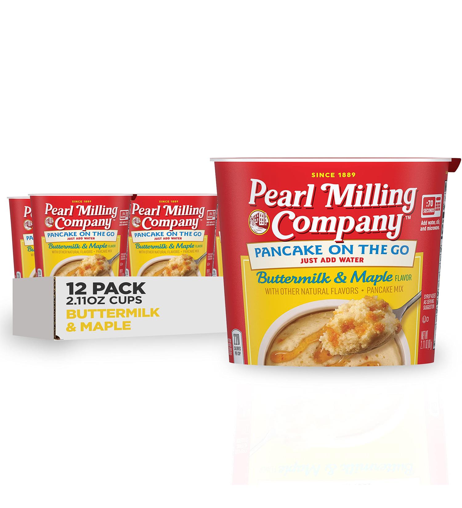 Pearl Milling Company Pancake Cups 12ct with Maple Syrup - Delicious and Convenient Breakfast Option - Buy Online on GoSupps.com