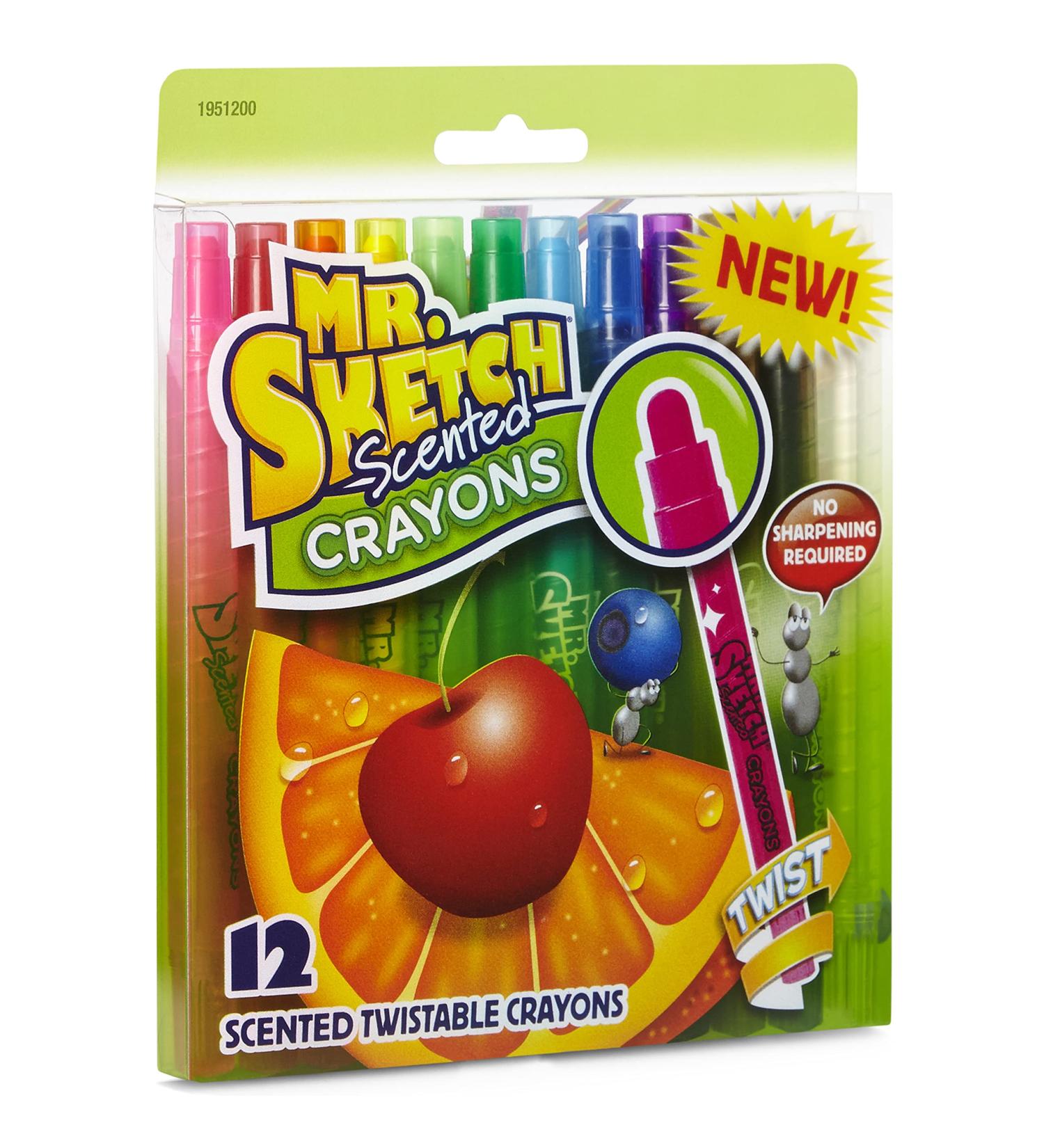 Mr. Sketch Scented Twistable Crayons Assorted 12 Pack - 12 Count | Standard Packaging | 1 Pack - Buy Online on GoSupps.com