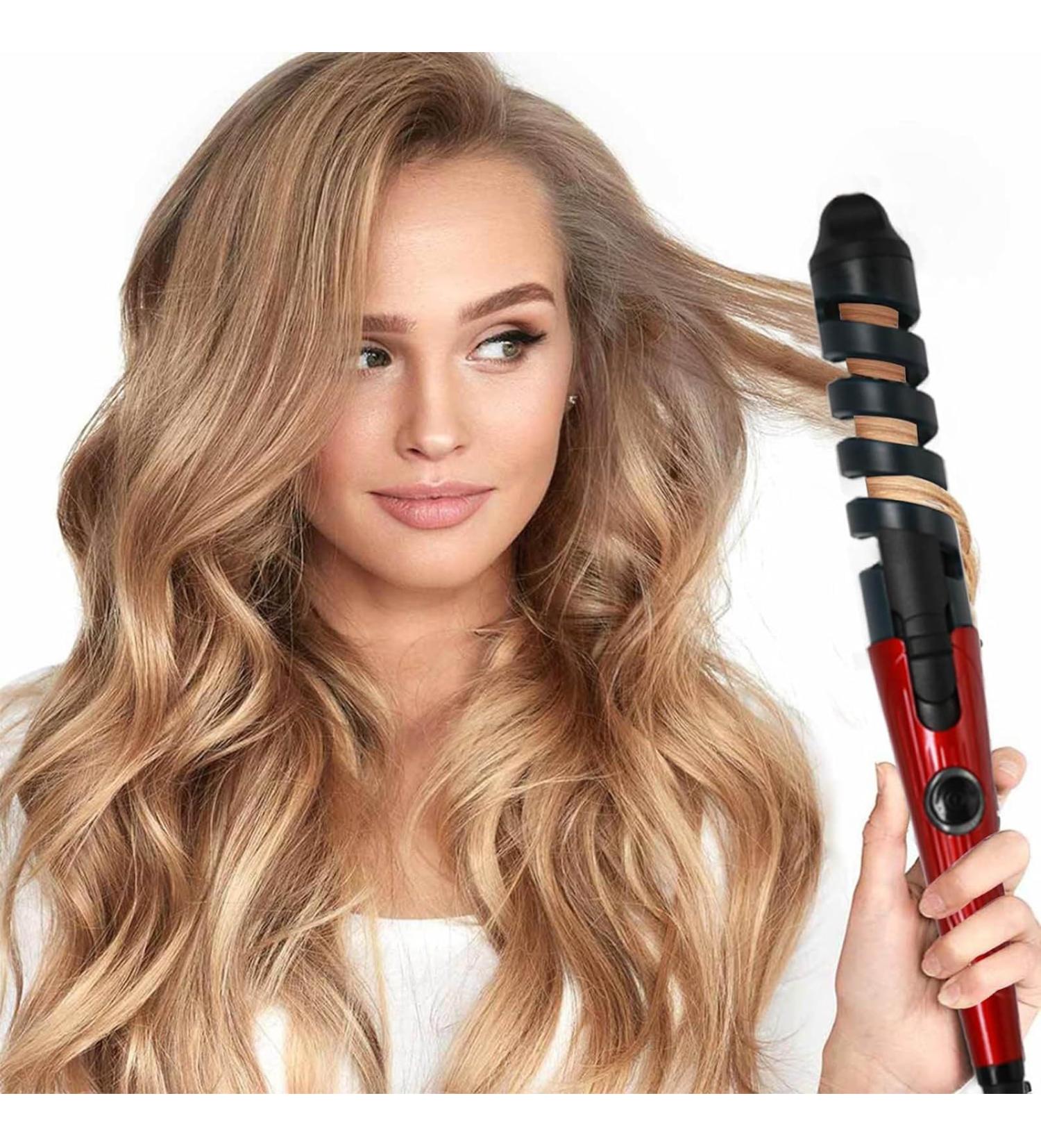 Automatic Curling Iron Ceramic Auto Hair Curler-Fast Heating One-Click Automatic Rechargeable Quick Styling Curling Iron Wand Professional Portable Hair Salon Ceramic Curling Iron Hair Curler (2 PC) - Buy Online on GoSupps.com