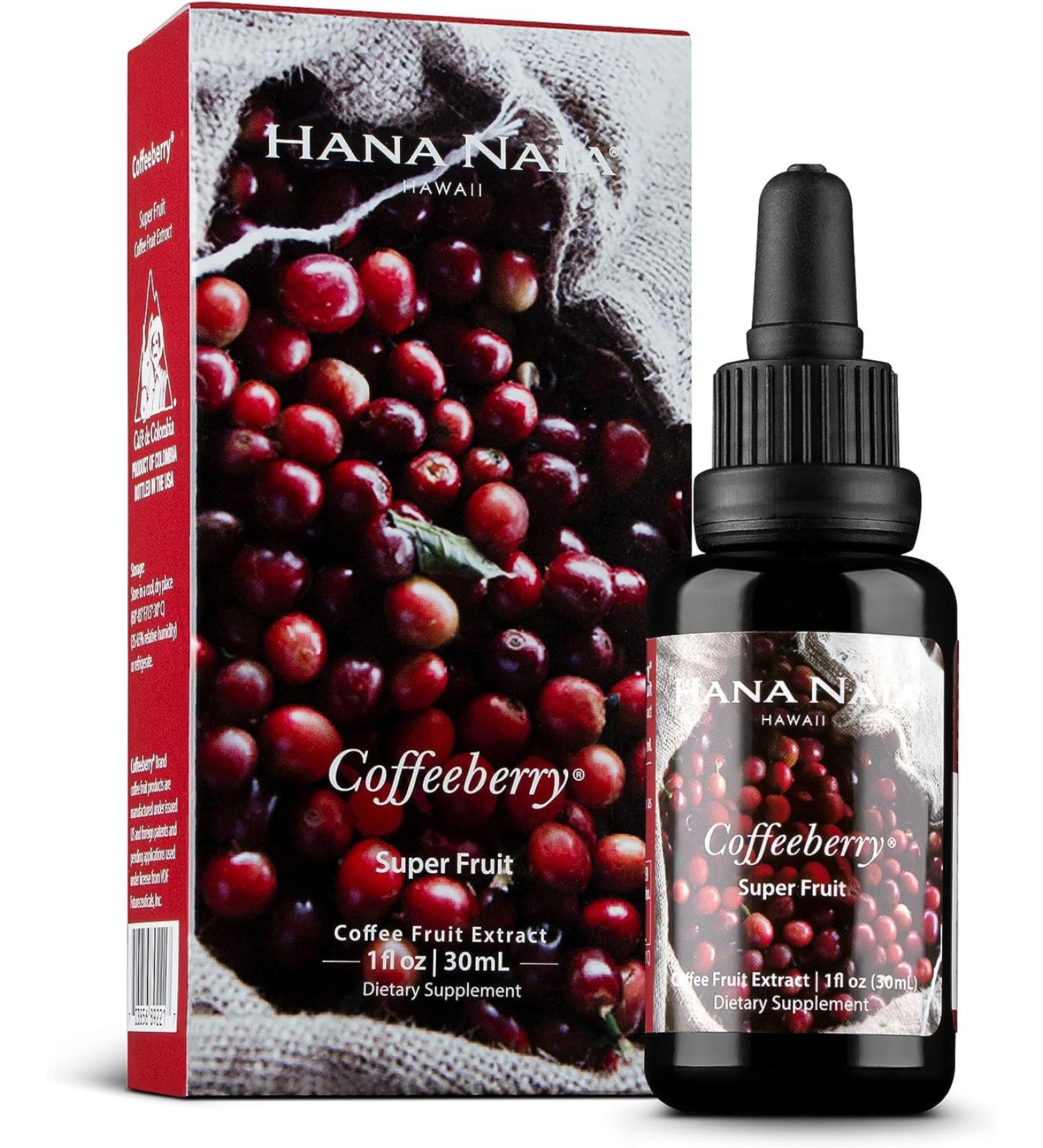 Hana Naia Coffee Fruit Extract | Brain Booster & Health Supplement | BDNF Neurofactor | Pure Hawaiian Coffee Berry Extract | Non-GMO | 30ml - Buy Online on GoSupps.com