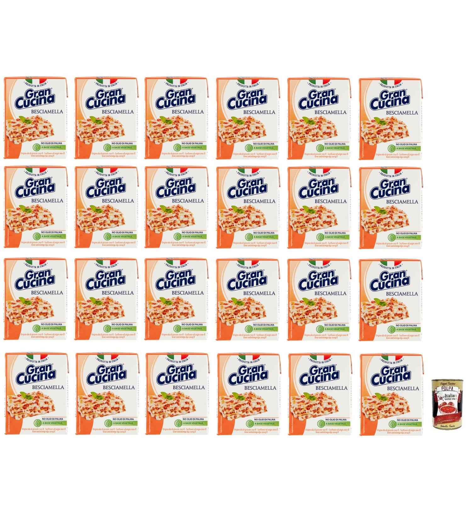  Italian Gourmet E.R. Gran Cucina Besciamella Set of 24 plant-based creams for cooking without palm oil 200 g + 400 g - Buy Online on GoSupps.com