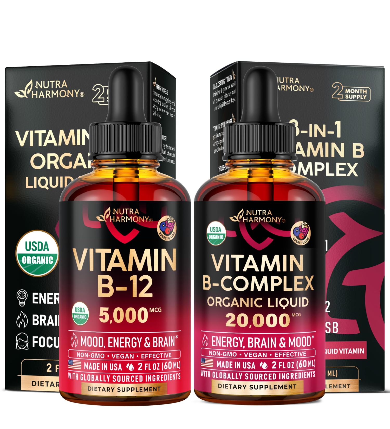 NUTRAHARMONY Vitamin B12 & B-Complex Drops