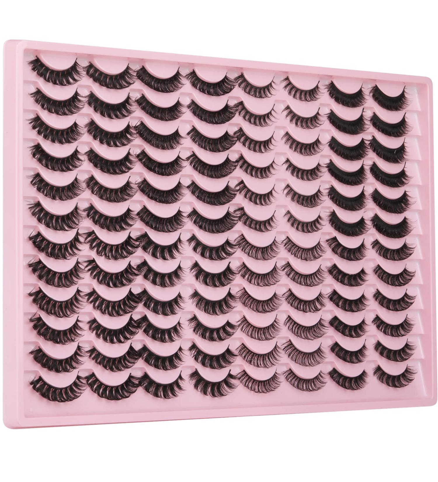 ALICROWN 48 Pairs Russian Strip Lashes - Mixed Faux Mink & Natural D Curl Eyelashes - Buy Online on GoSupps.com