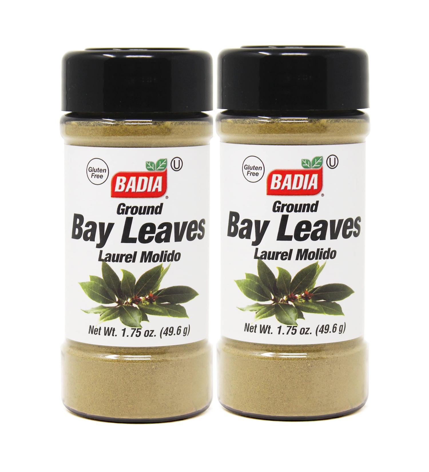 2 PACK Ground Bay Leaves Powder / Laurel en polvo Molido Kosher 2x1.75 oz