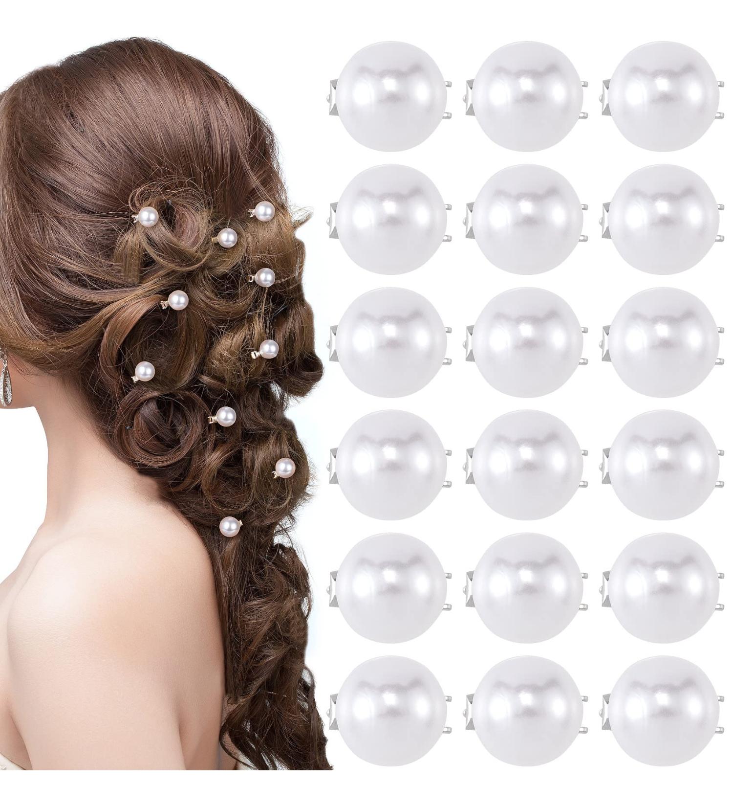 Nuorest 30PCS Mini White Pearl Hair Clips for Women - Elegant Hair Barrettes for Daily Use, Parties & Weddings - Buy Online on GoSupps.com