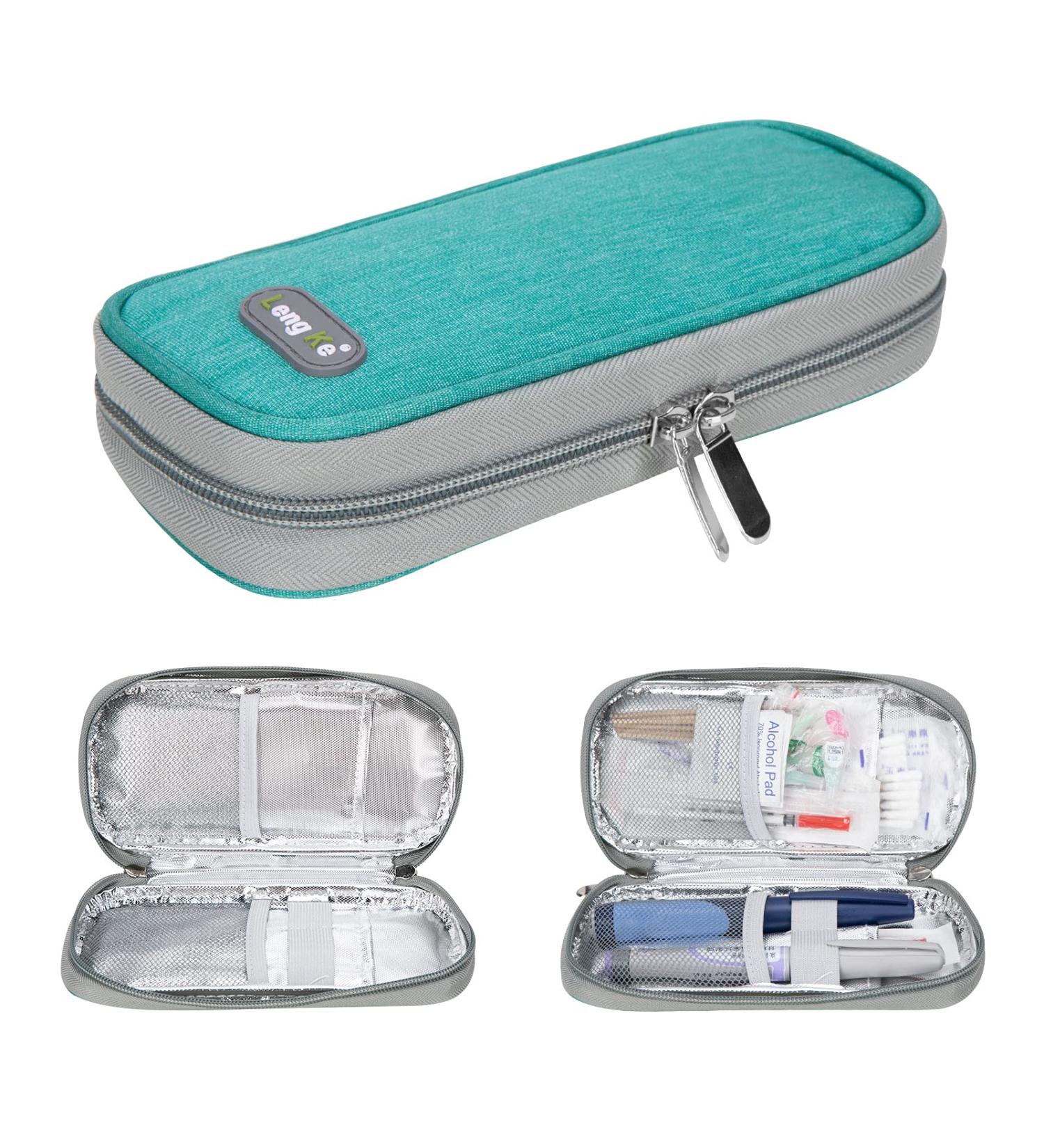 Insulin Cooler Bag - YOUSHARES Diabetic Bag for Safe & Cold Storage of Diabetic Supplies - Green - Buy Online on GoSupps.com