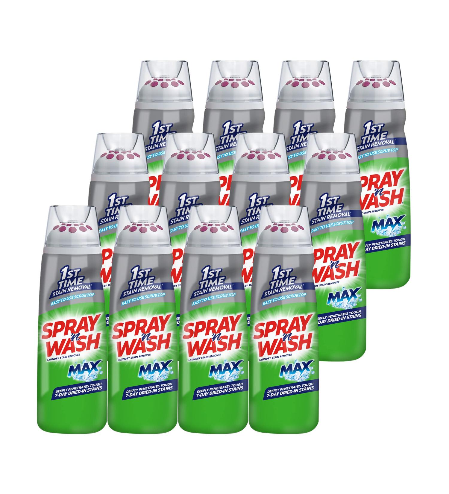 Buy Spray n Wash Pre-Treat Max Stain Remover Gel Stick - 12 Pack | Deep Penetration for Dried Stains | Easy Scrub Top 6.7 Fl Oz - International Shipping Available - Buy Online on GoSupps.com