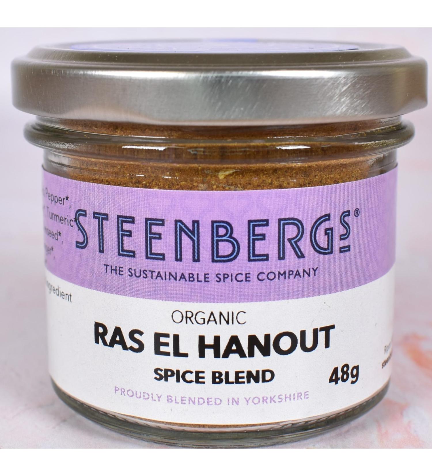 Steenbergs Organic Ras El Hanout 48g Glass Jar - Buy Online on GoSupps.com