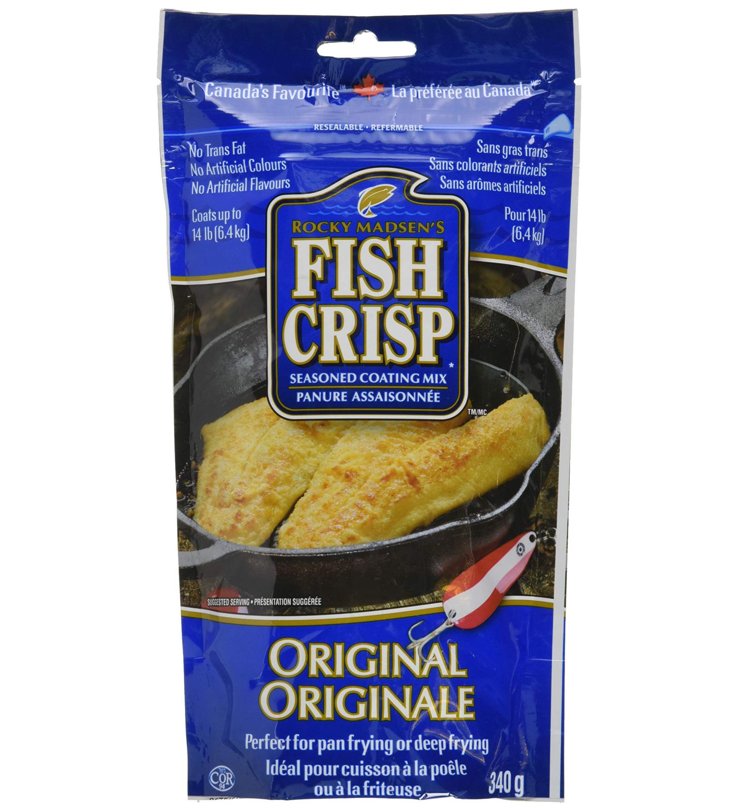 Rocky Madsen's Fish Crisp Seasoned Coating Mix Original 340g/12oz - Imported from Canada - Buy Online on GoSupps.com